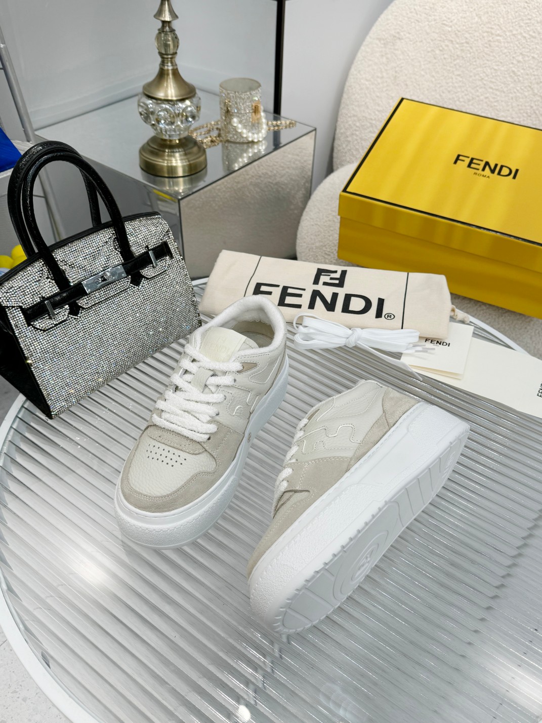 Fendi Louis Vuitton Male Sneakers Mesh Breathable M-s
