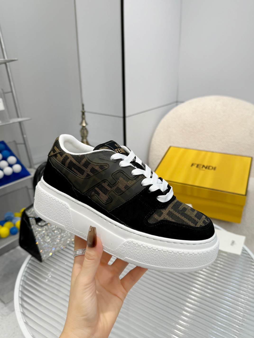 Fendi Louis Vuitton Male Sneakers Mesh Breathable M-s