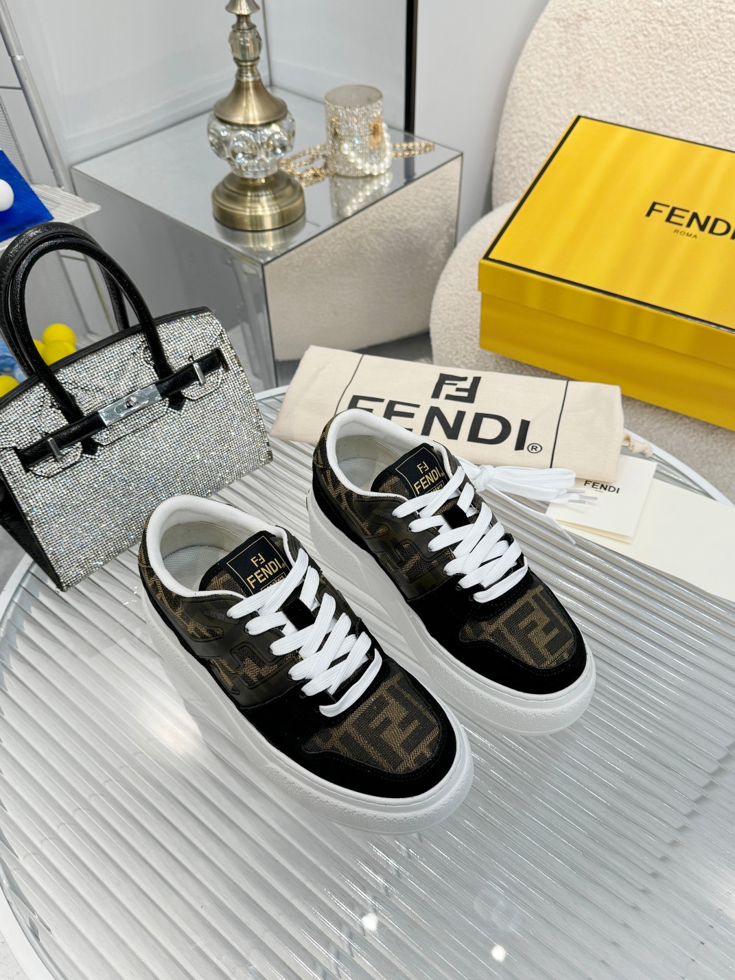 Fendi Louis Vuitton Male Sneakers Mesh Breathable M-s