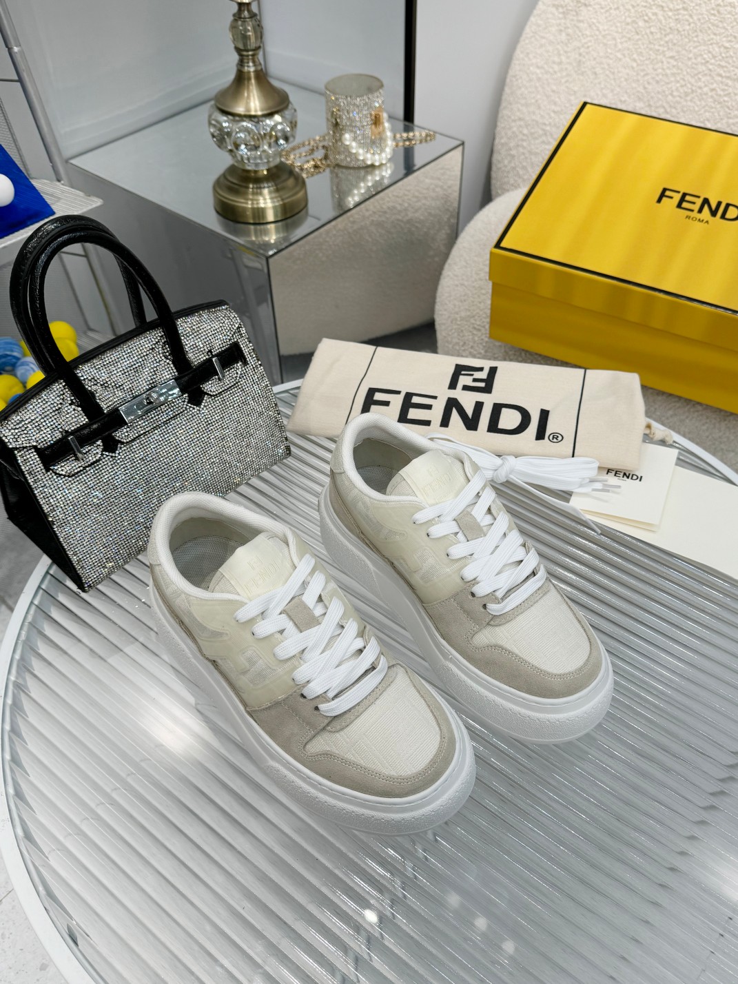 Fendi Louis Vuitton Male Sneakers Mesh Breathable M-s
