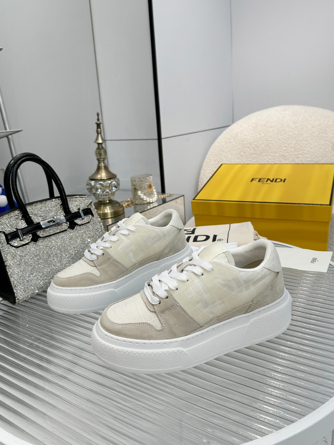 Fendi Louis Vuitton Male Sneakers Mesh Breathable M-s
