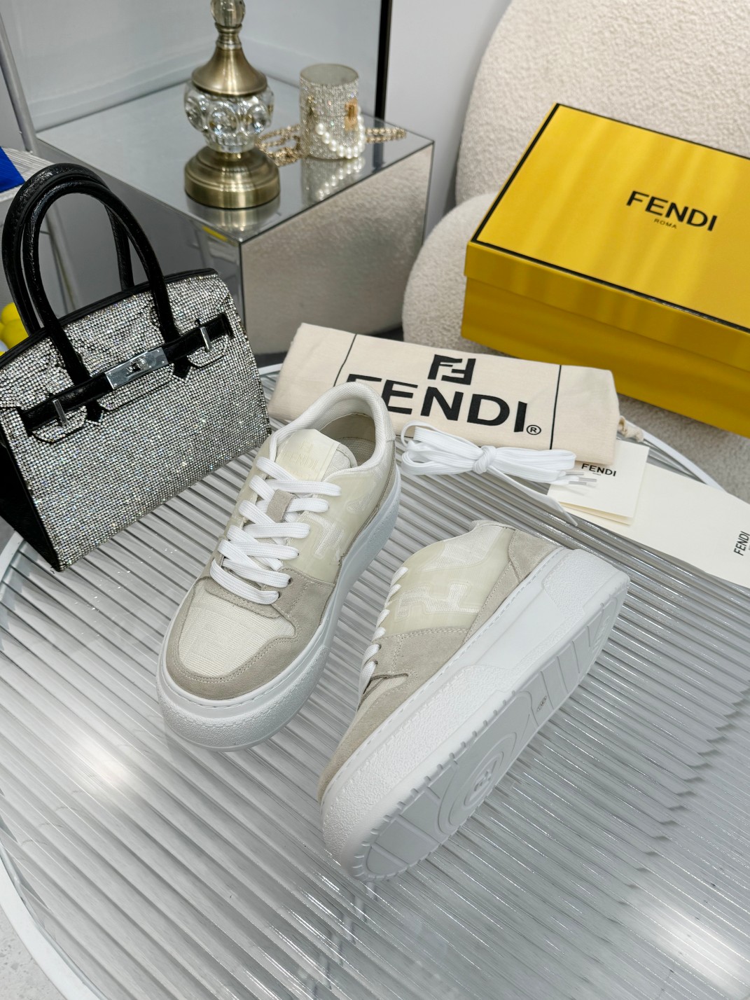 Fendi Louis Vuitton Male Sneakers Mesh Breathable M-s