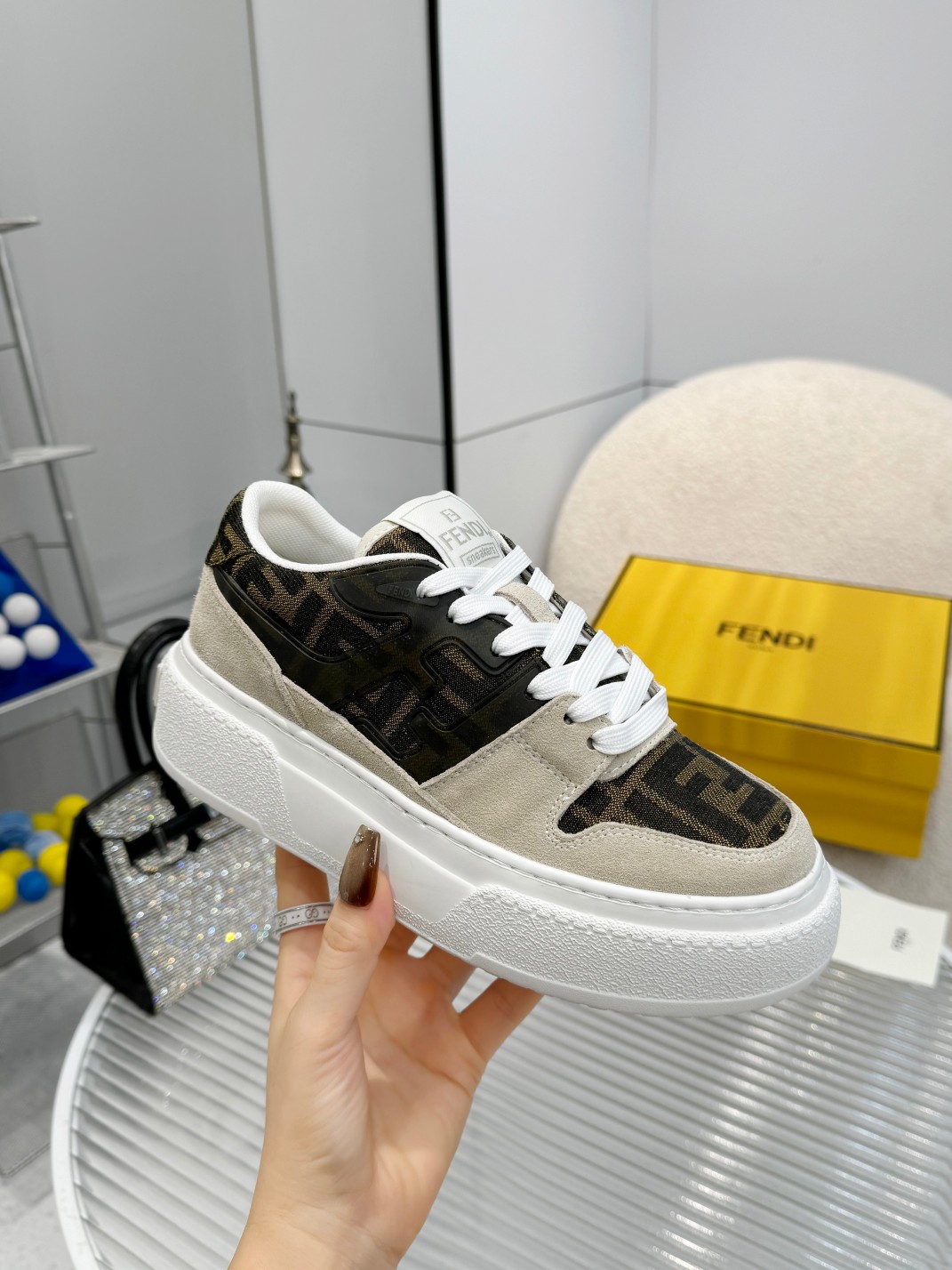 Fendi Louis Vuitton Male Sneakers Mesh Breathable M-s