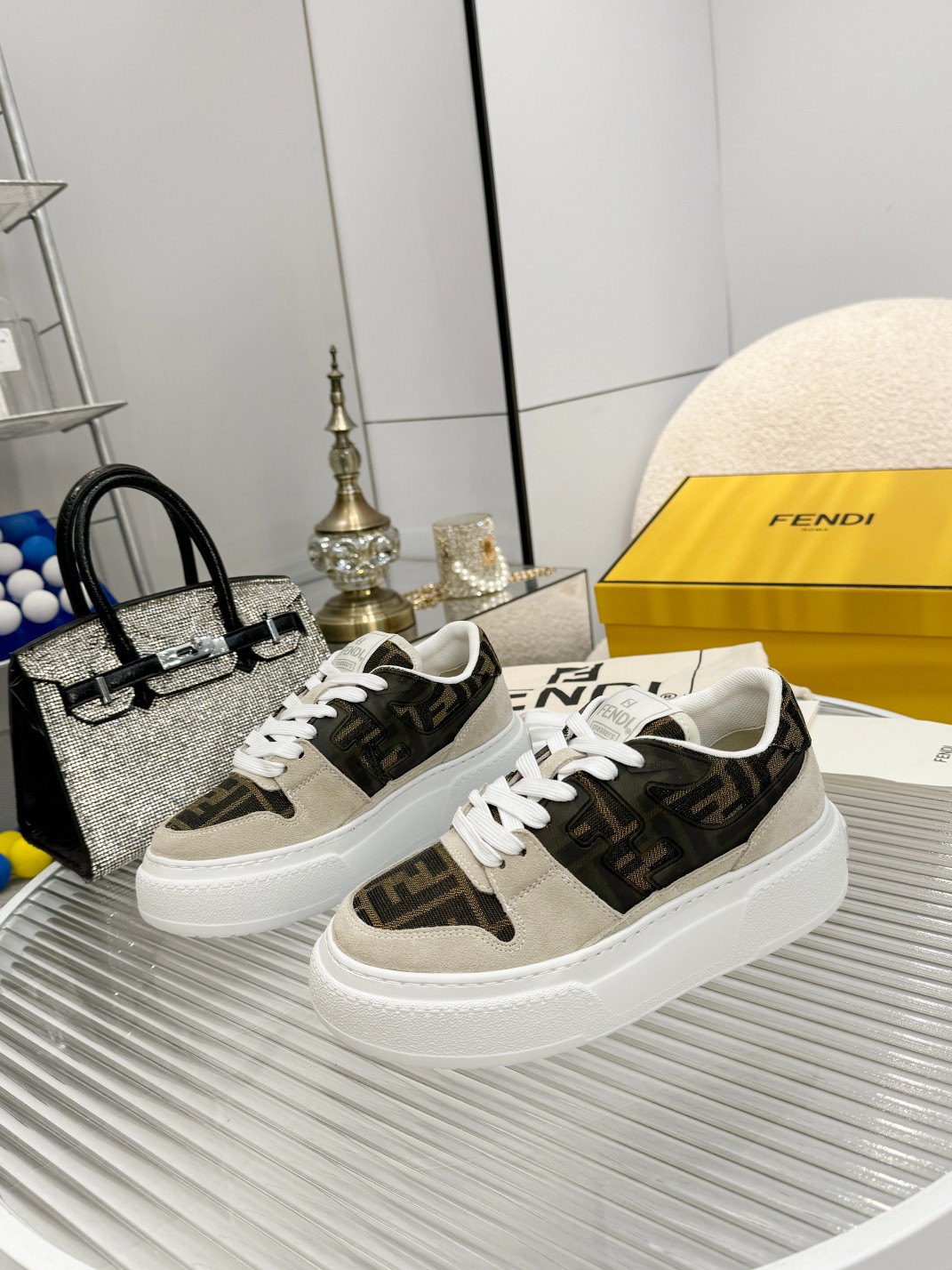 Fendi Louis Vuitton Male Sneakers Mesh Breathable M-s