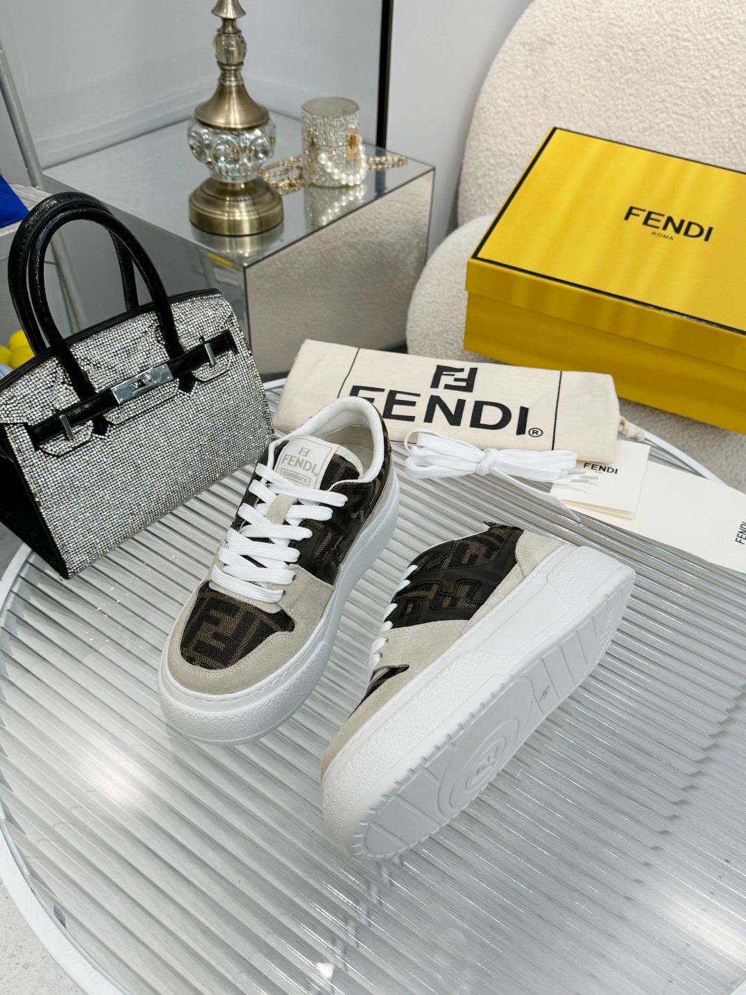 Fendi Louis Vuitton Male Sneakers Mesh Breathable M-s