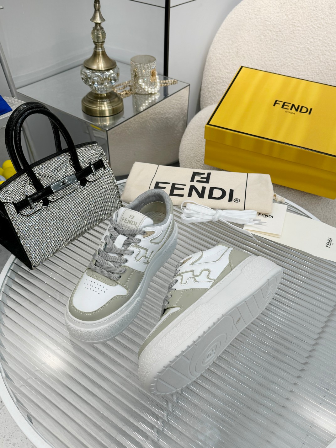 Fendi Louis Vuitton Male Sneakers Mesh Breathable M-s