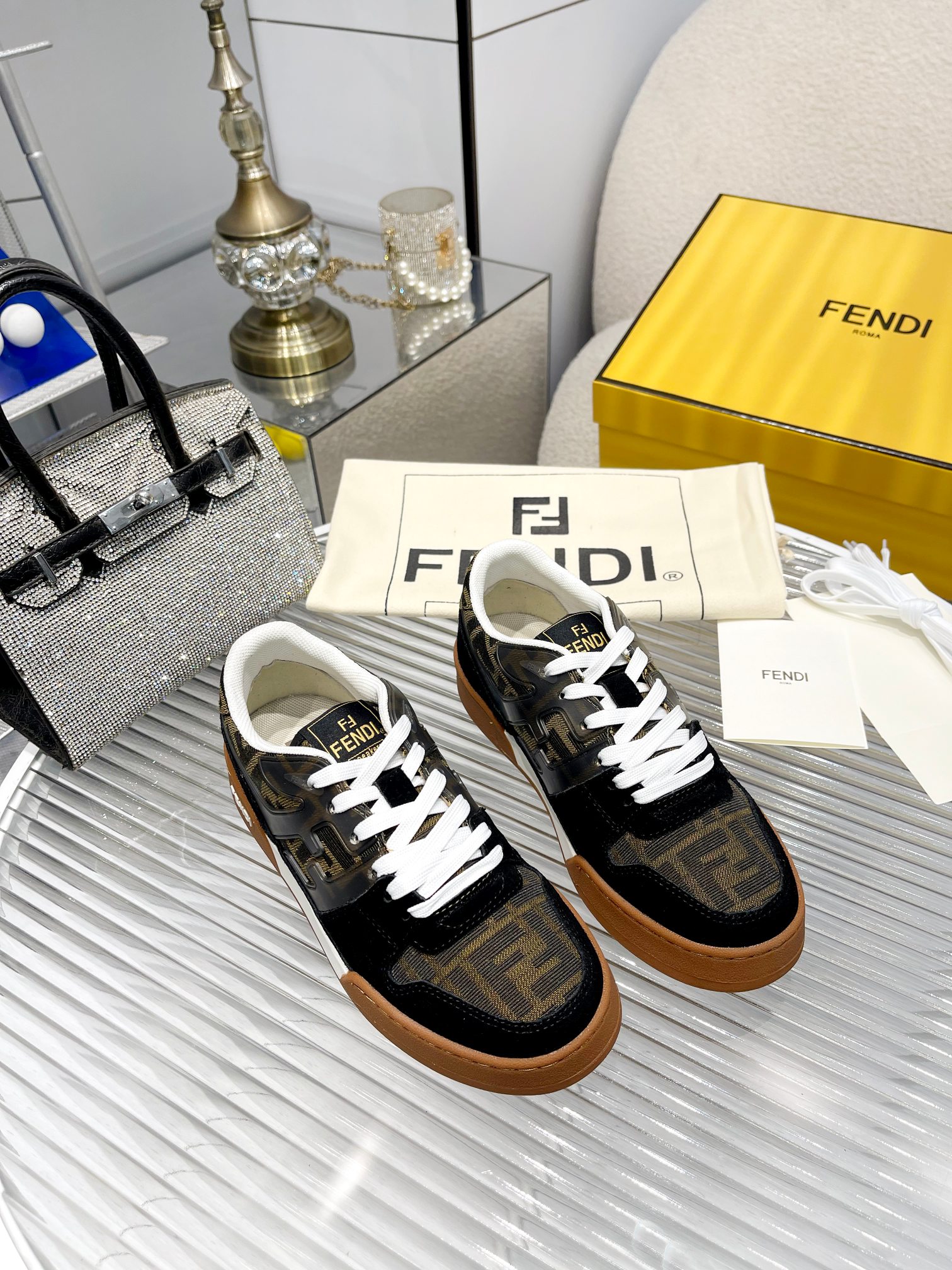 Fendi Louis Vuitton Male Sneakers Mesh Breathable M-s