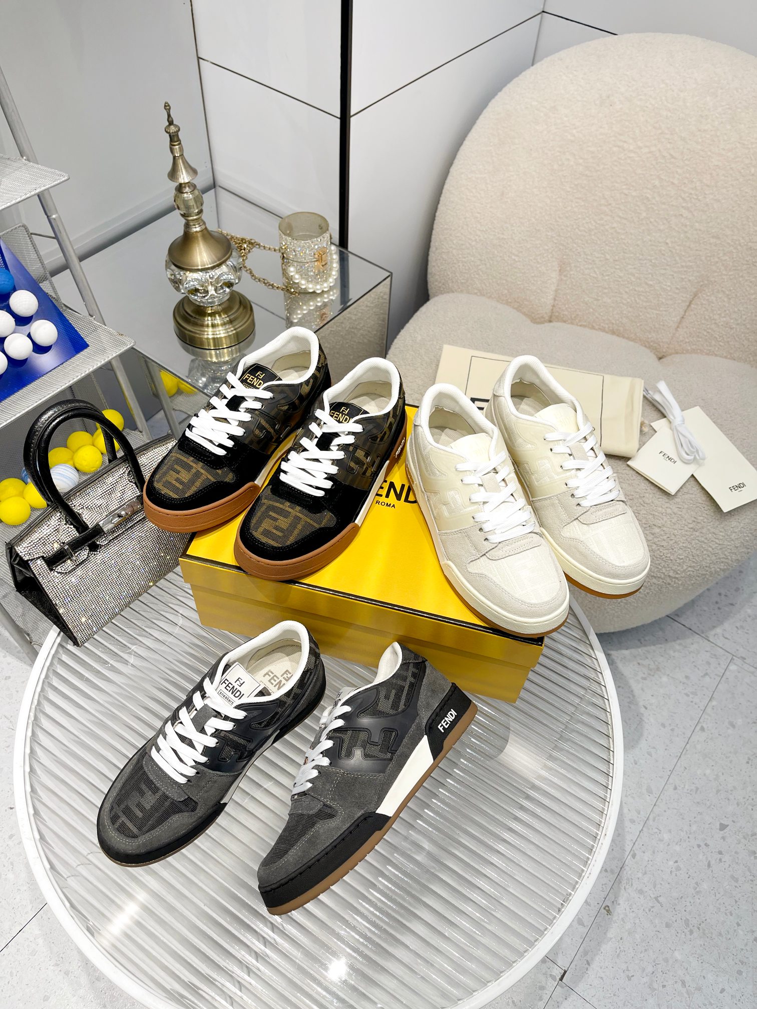 Fendi Louis Vuitton Male Sneakers Mesh Breathable M-s