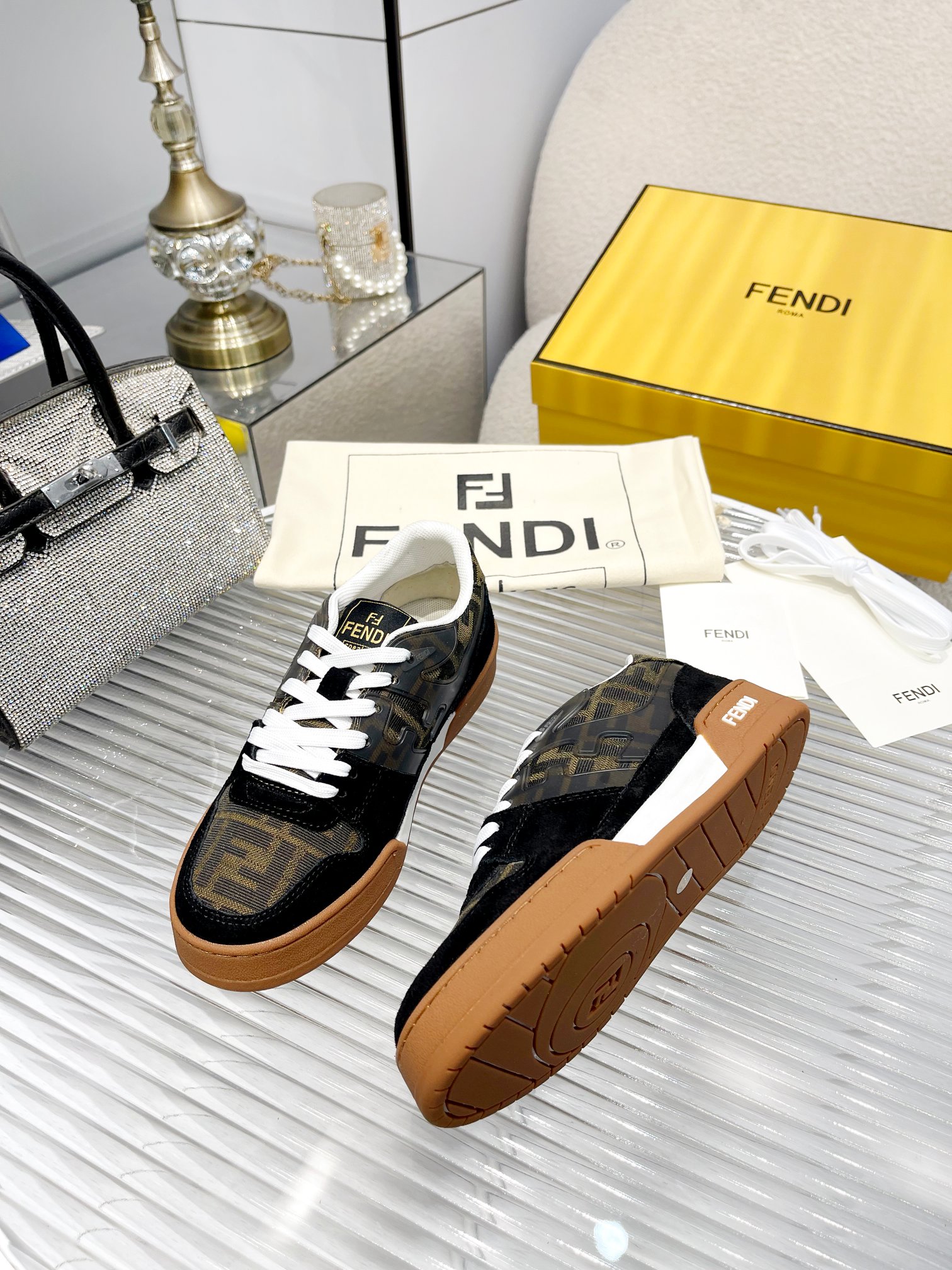 Fendi Louis Vuitton Male Sneakers Mesh Breathable M-s