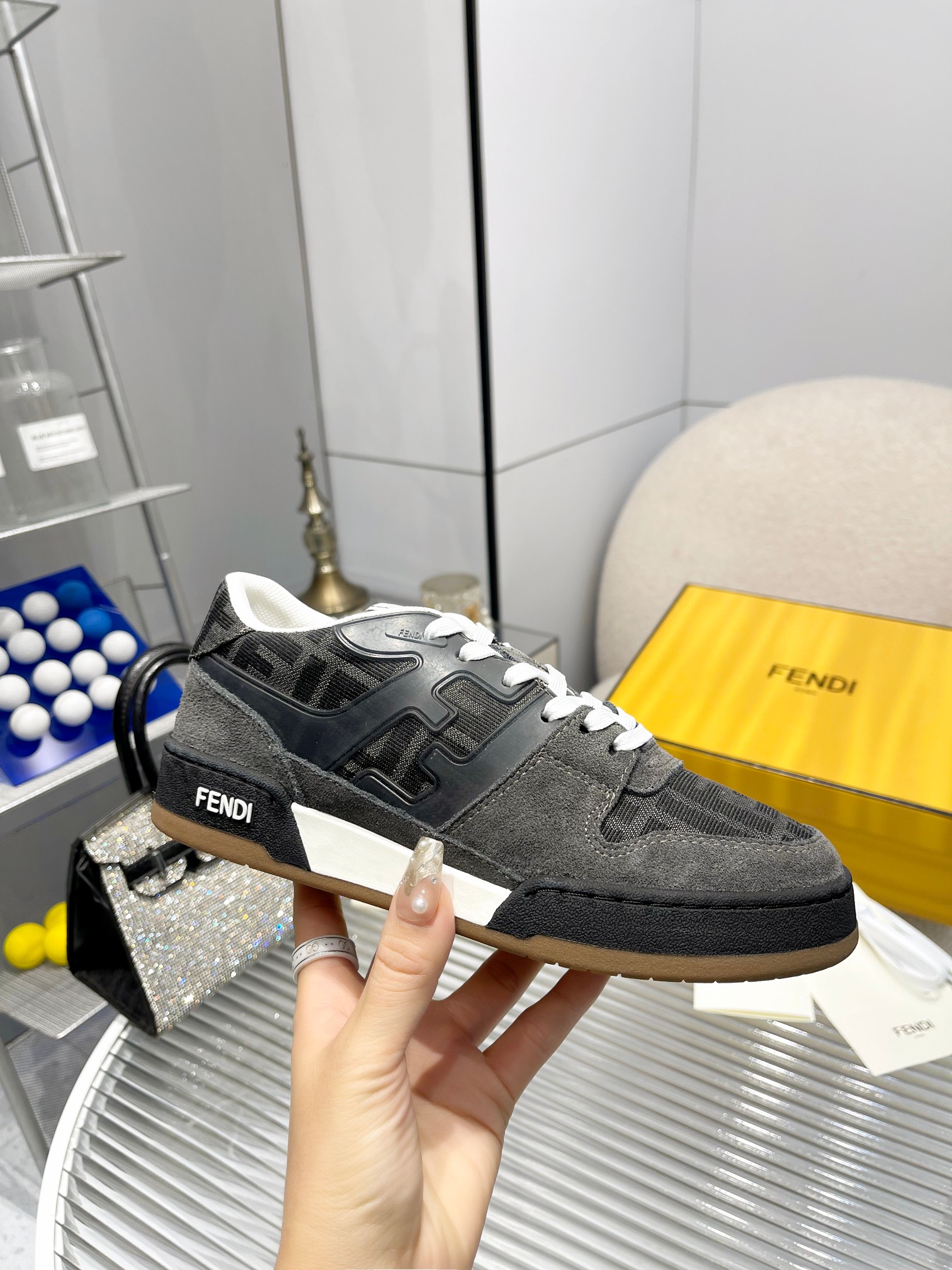 Fendi Louis Vuitton Male Sneakers Mesh Breathable M-s