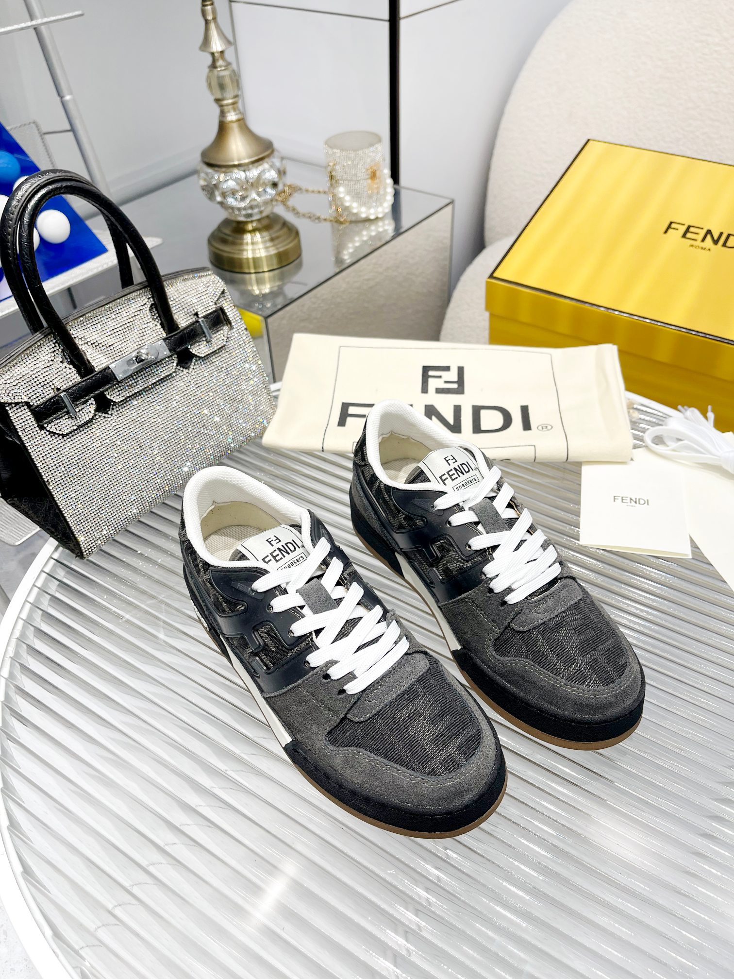 Fendi Louis Vuitton Male Sneakers Mesh Breathable M-s