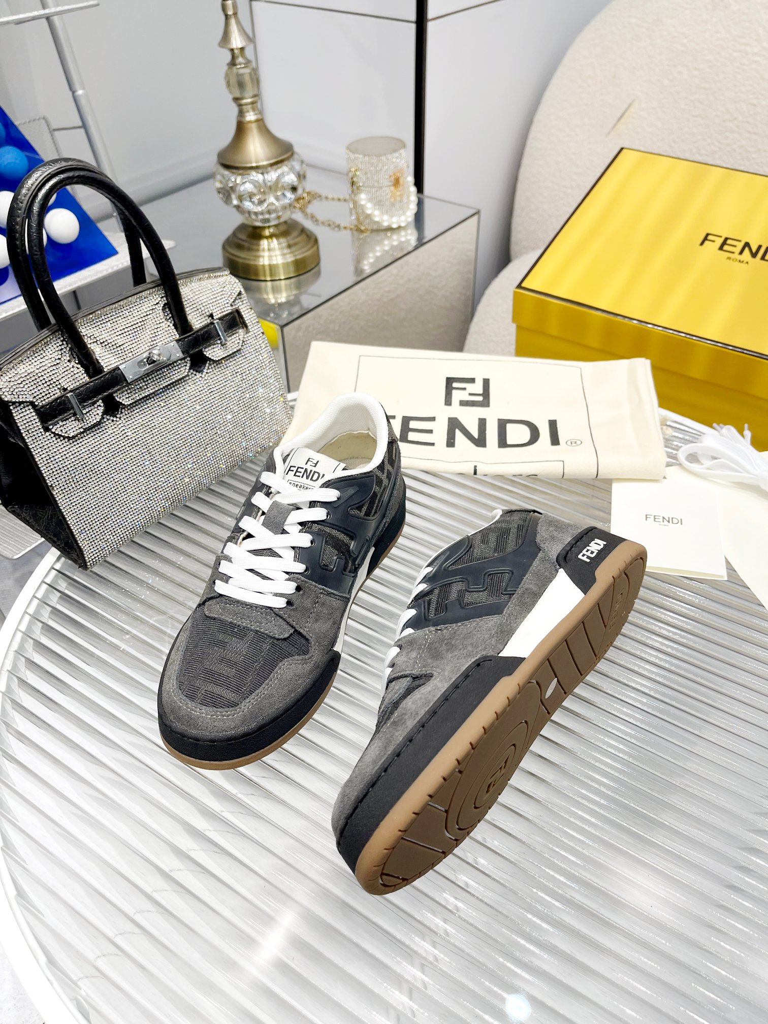 Fendi Louis Vuitton Male Sneakers Mesh Breathable M-s