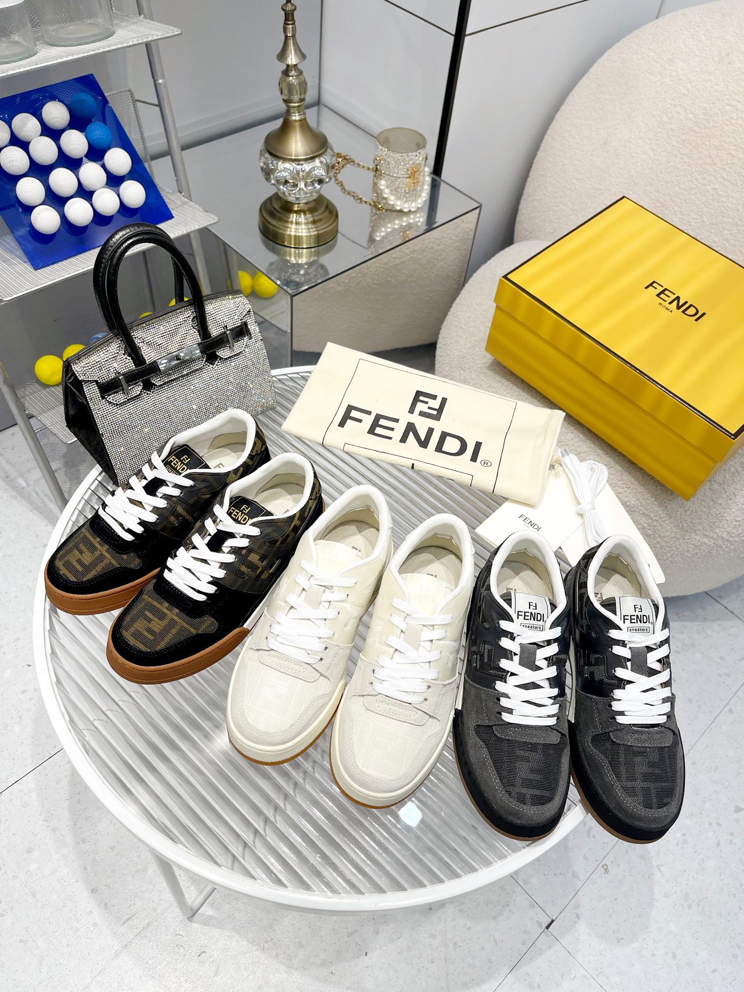 Fendi Louis Vuitton Male Sneakers Mesh Breathable M-s