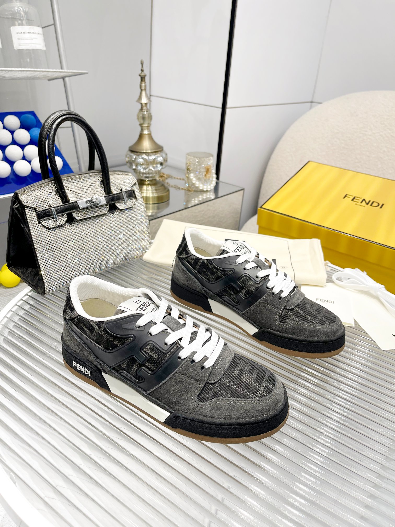 Fendi Louis Vuitton Male Sneakers Mesh Breathable M-s