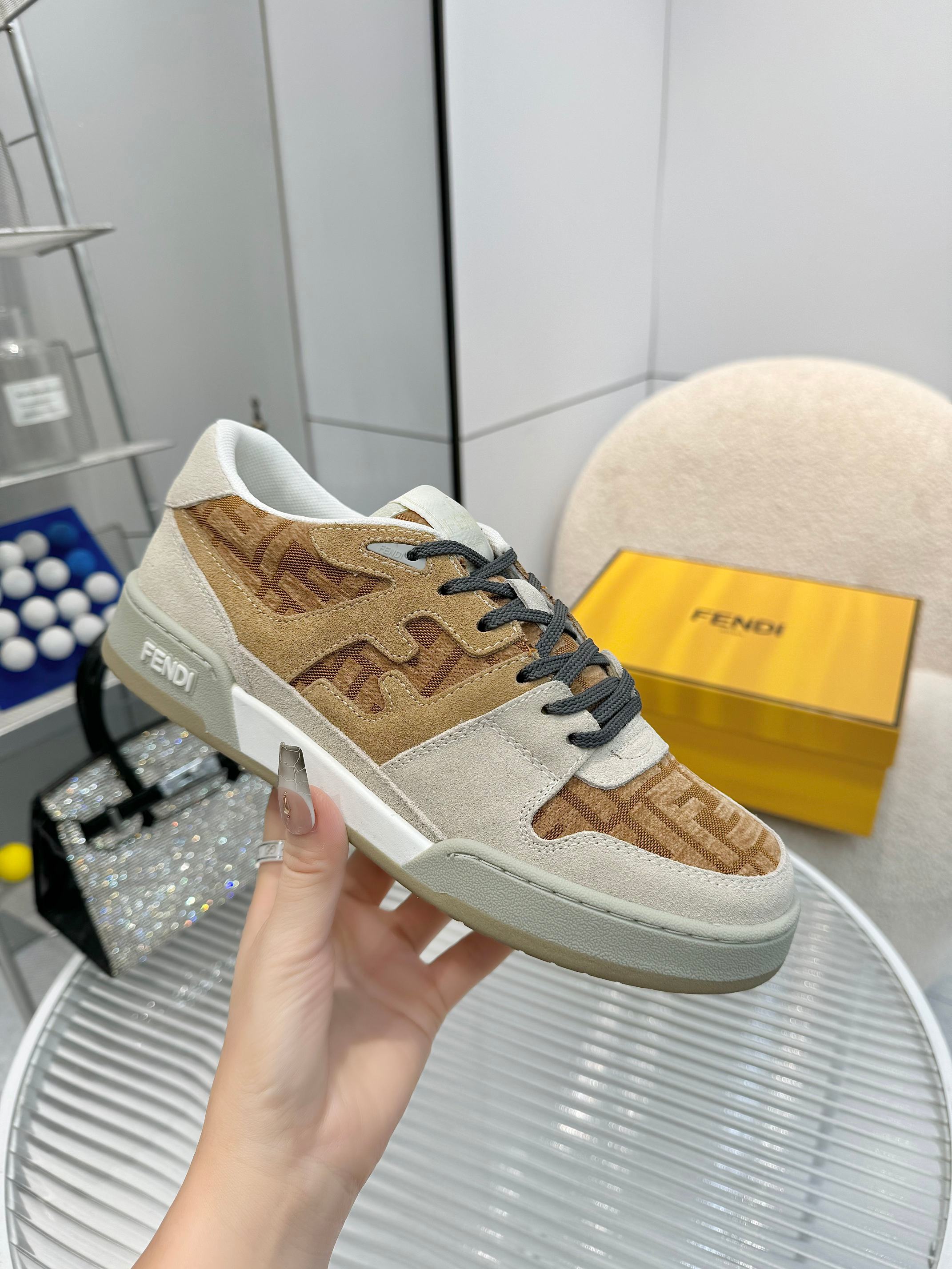 Fendi Louis Vuitton Male Sneakers Mesh Breathable M-s