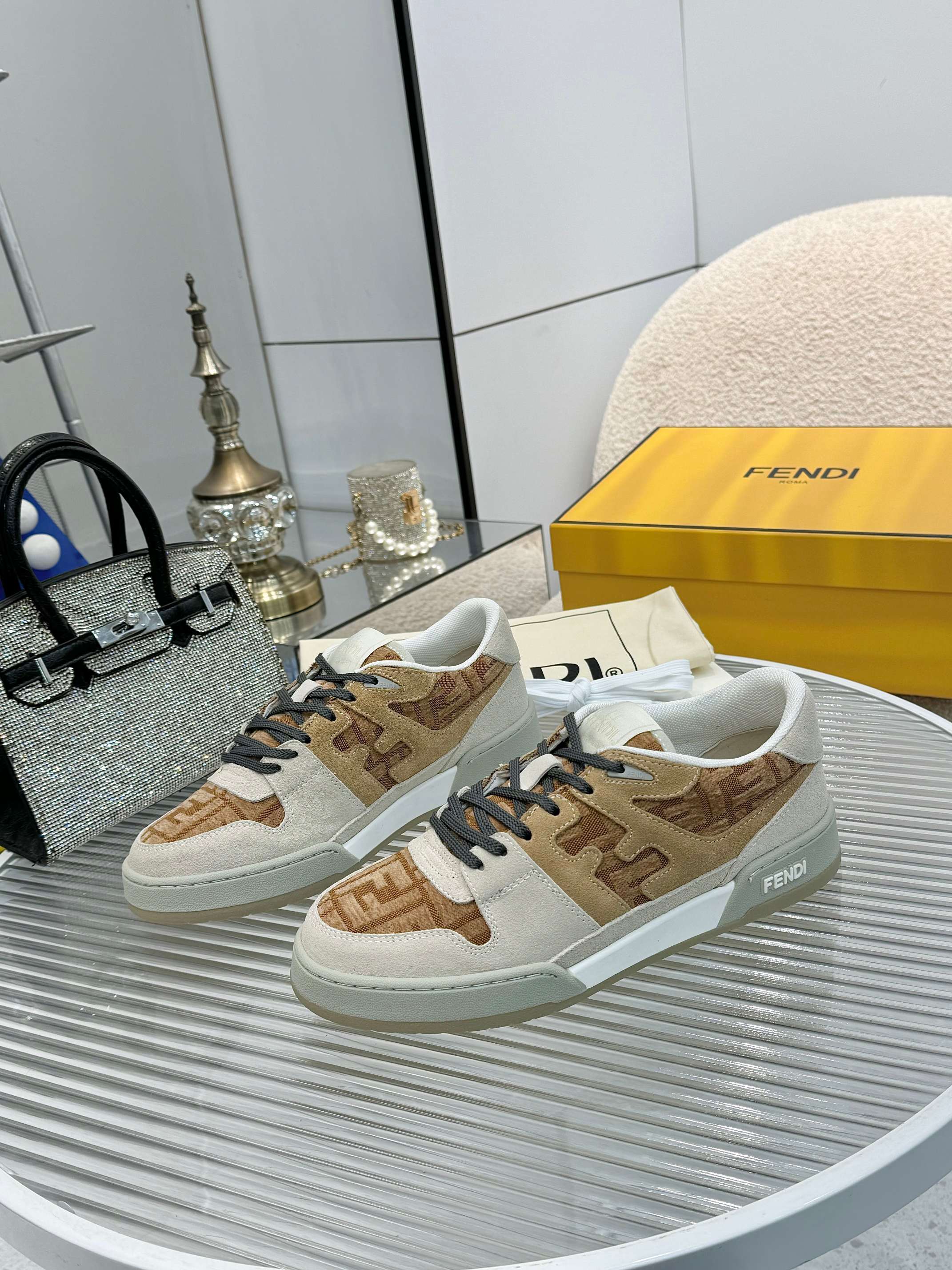 Fendi Louis Vuitton Male Sneakers Mesh Breathable M-s