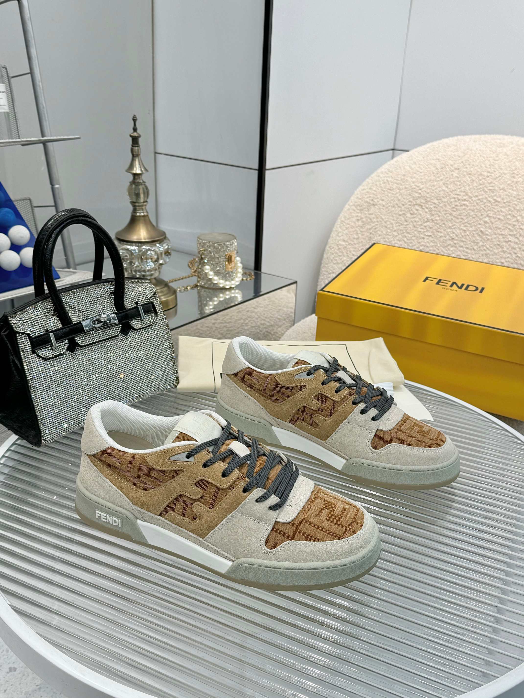 Fendi Louis Vuitton Male Sneakers Mesh Breathable M-s