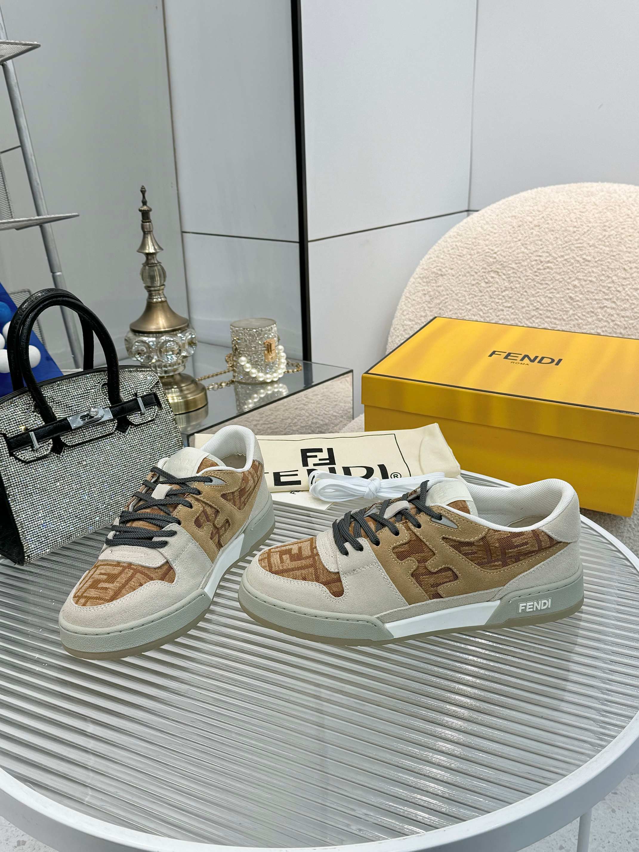 Fendi Louis Vuitton Male Sneakers Mesh Breathable M-s
