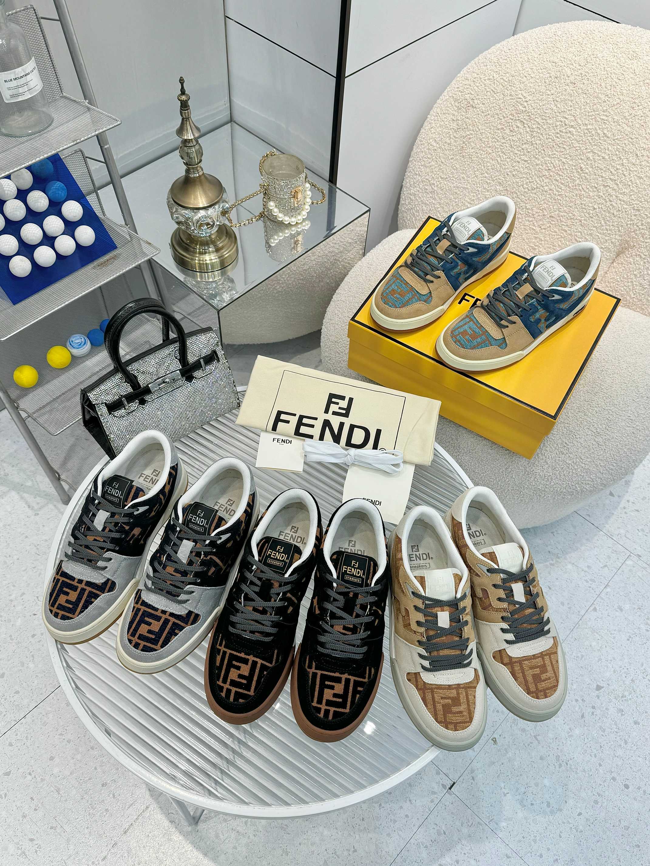 Fendi Louis Vuitton Male Sneakers Mesh Breathable M-s