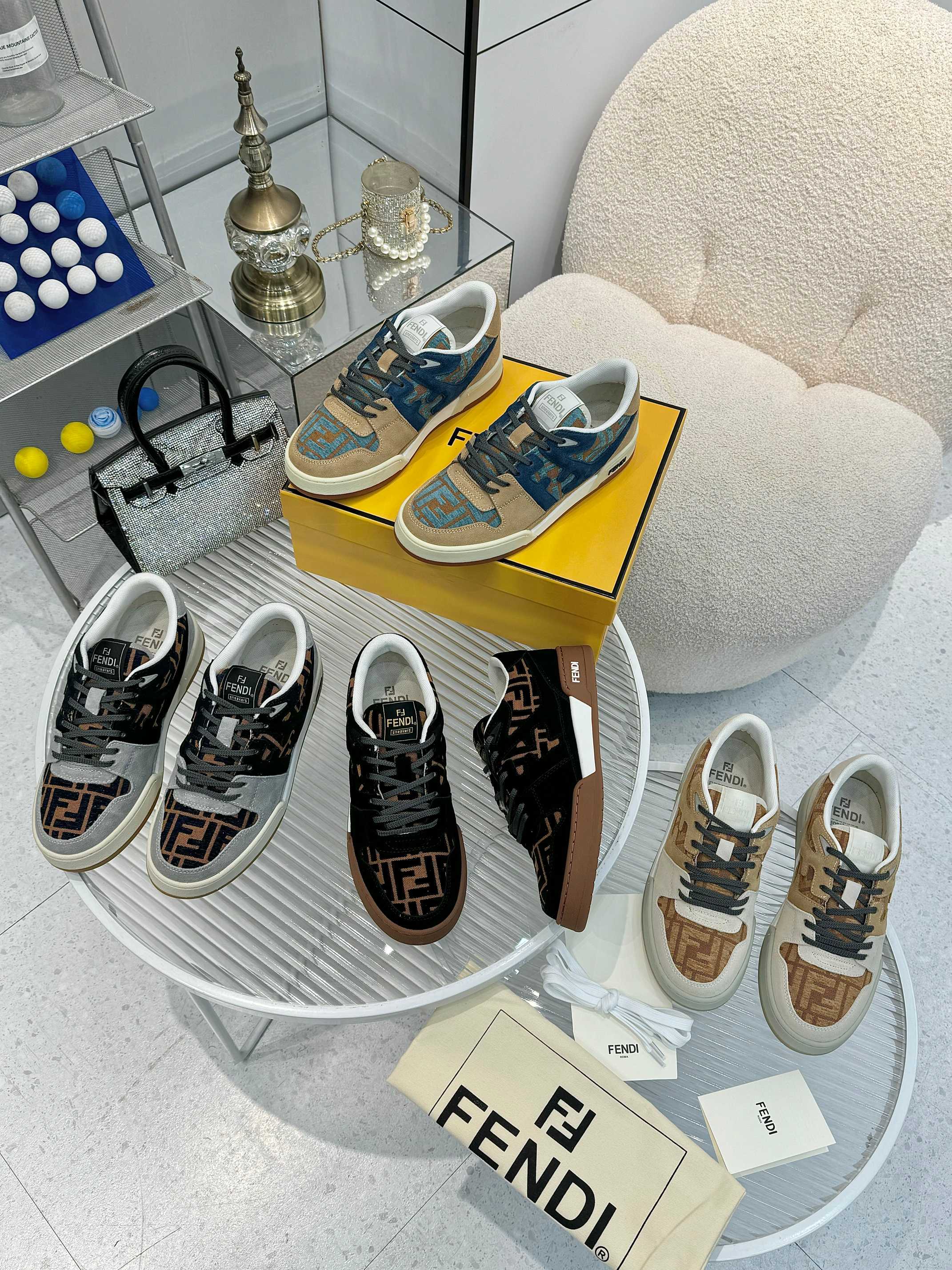 Fendi Louis Vuitton Male Sneakers Mesh Breathable M-s