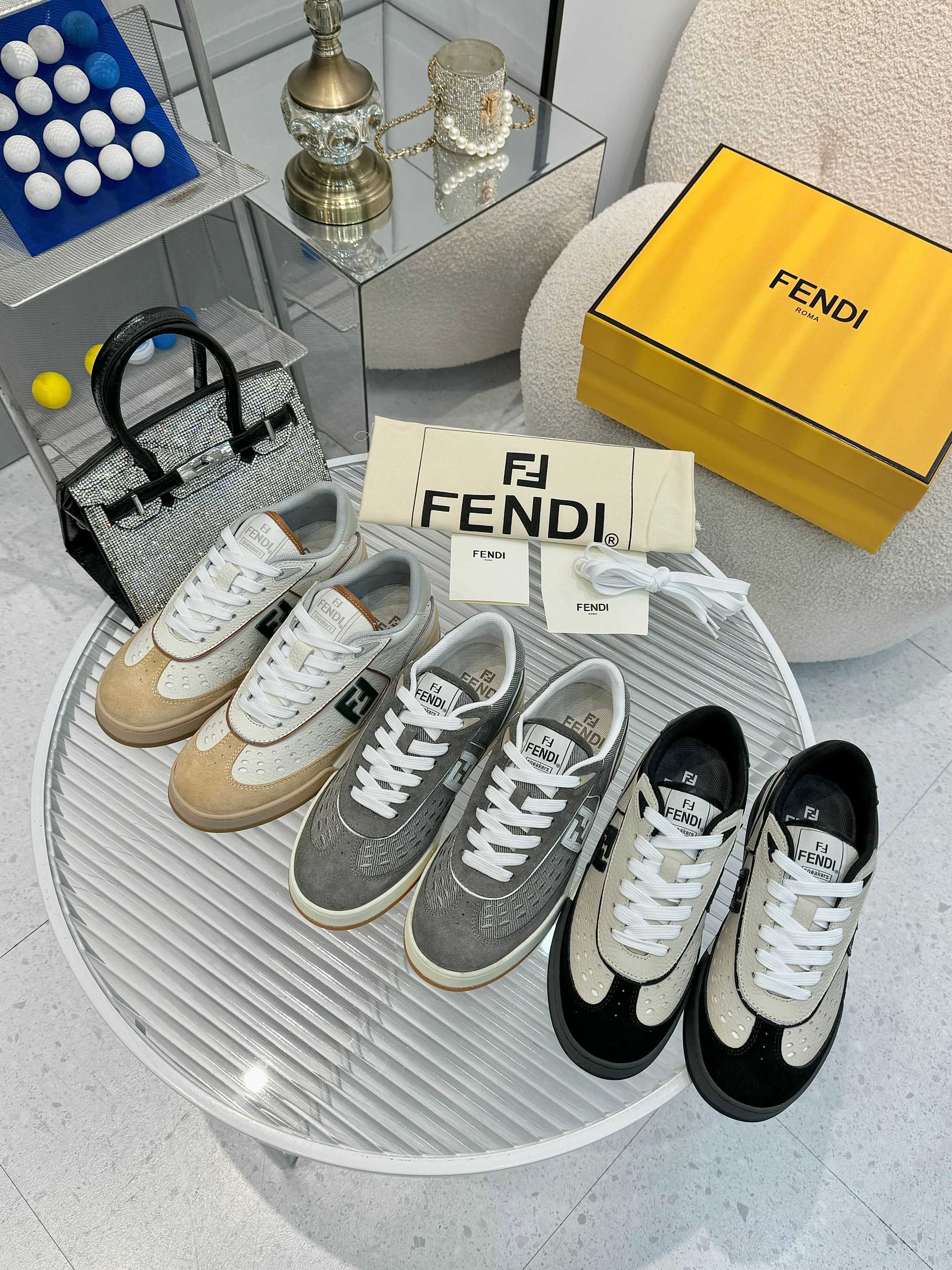 Fendi Louis Vuitton Male Sneakers Mesh Breathable M-s