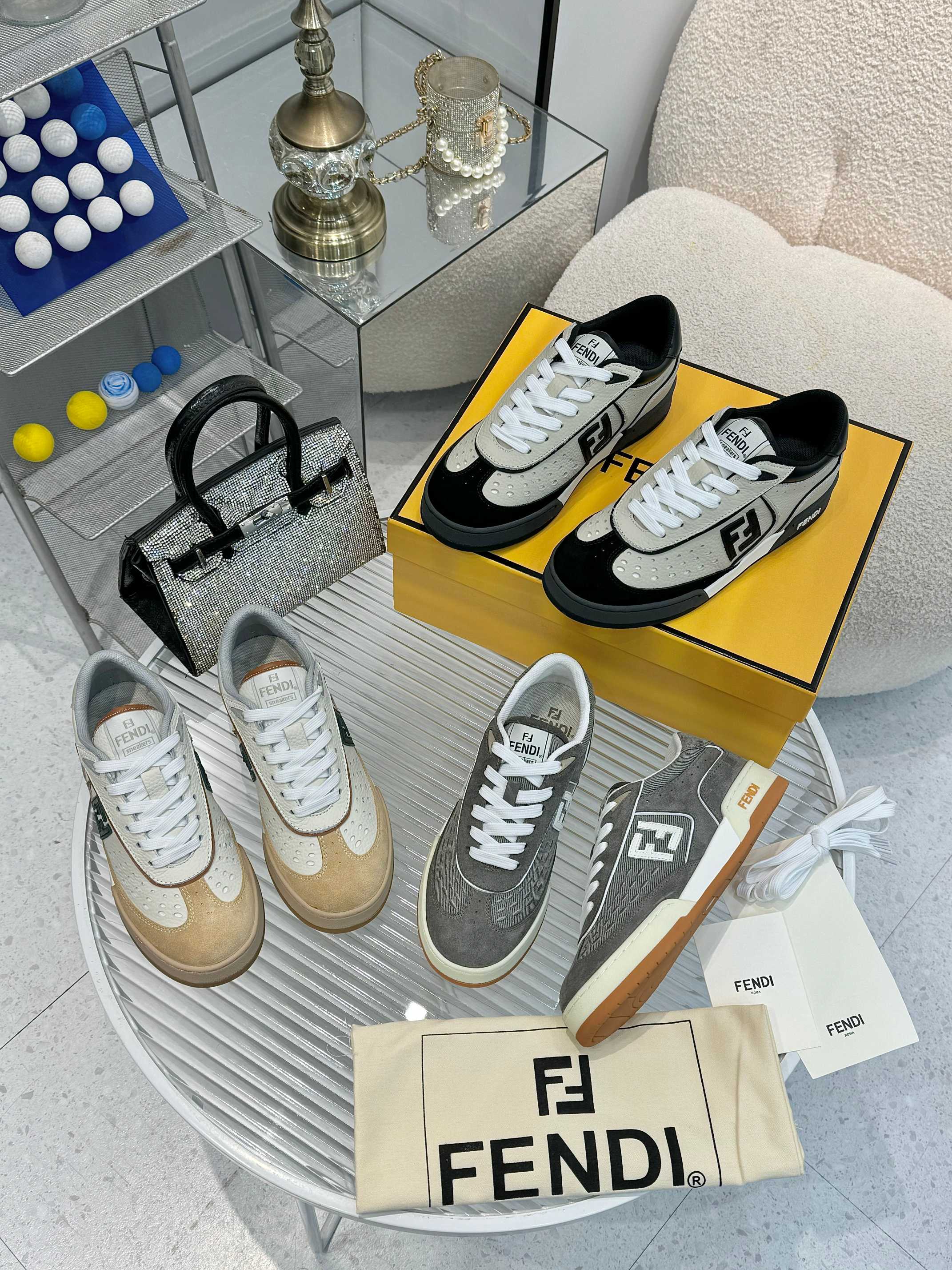 Fendi Louis Vuitton Male Sneakers Mesh Breathable M-s