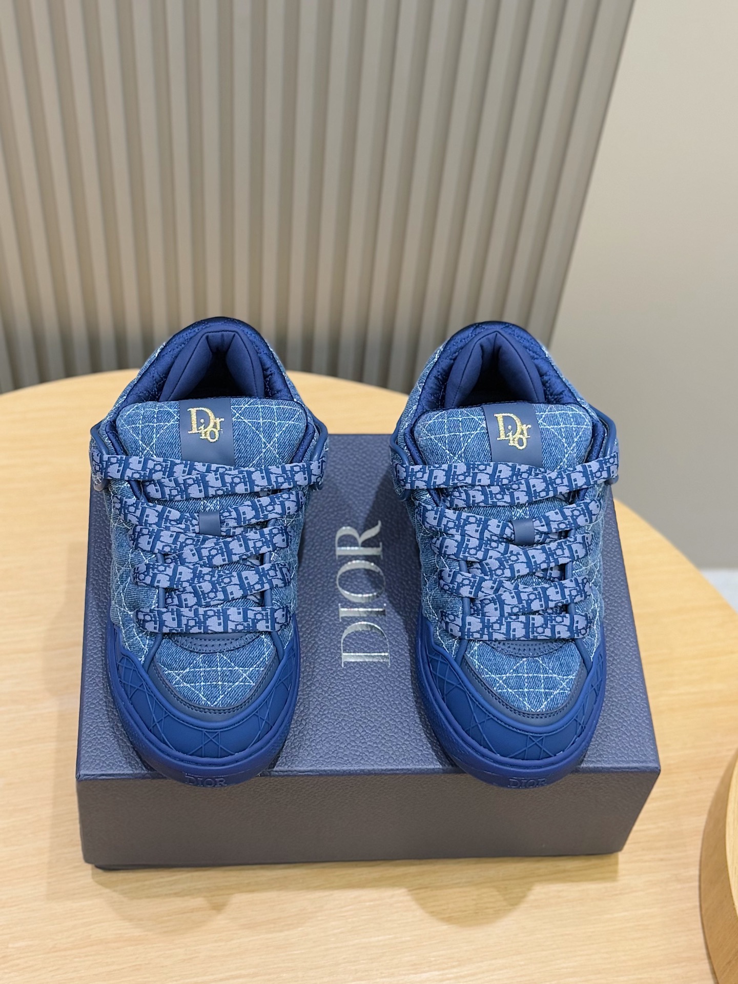Male Sneakers Blue Breathable M-l-s