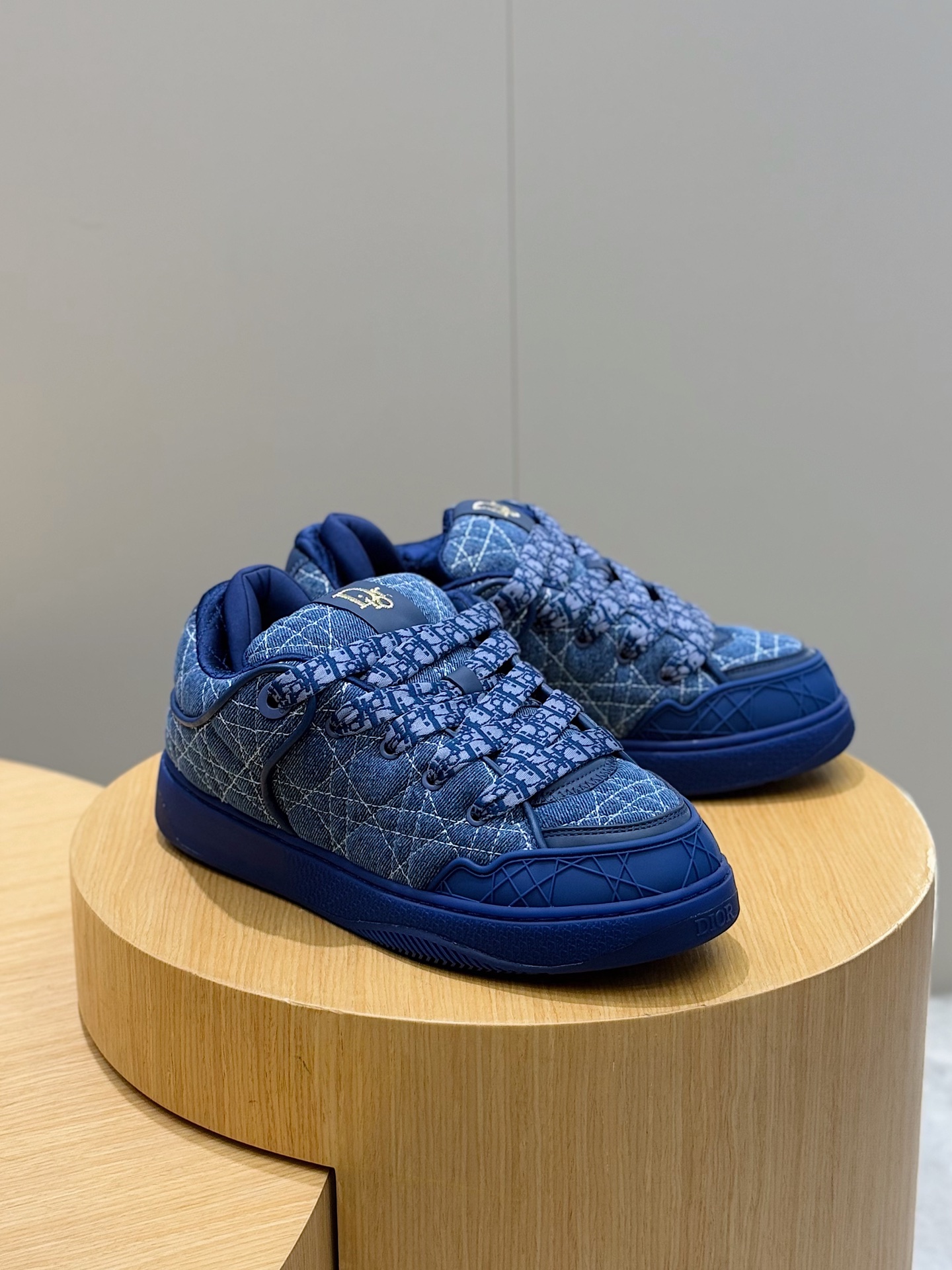 Male Sneakers Blue Breathable M-l-s