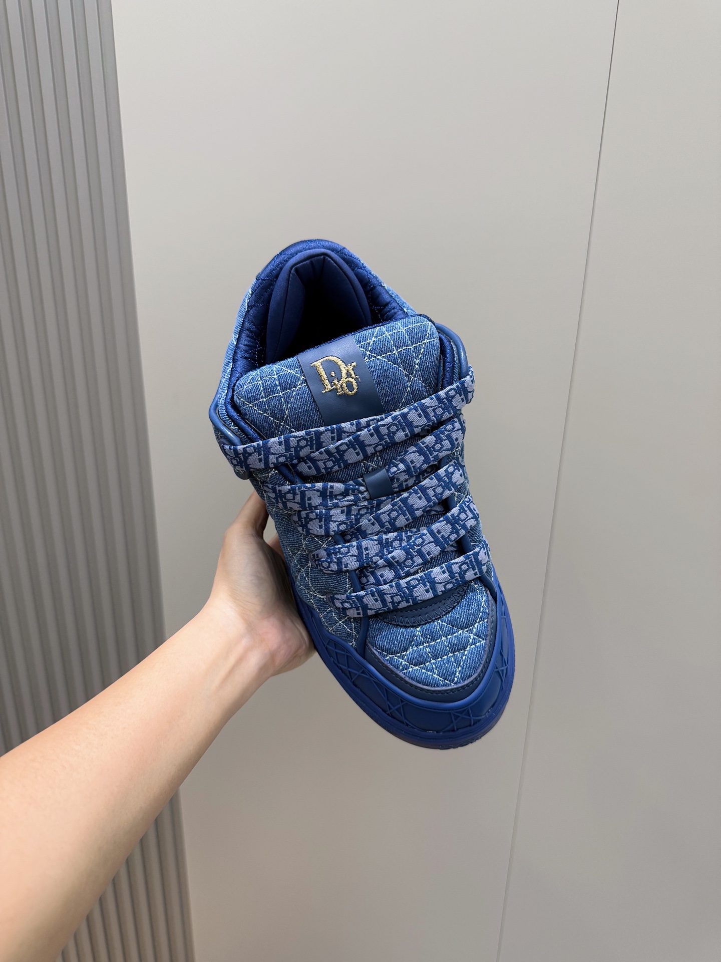 Male Sneakers Blue Breathable M-l-s