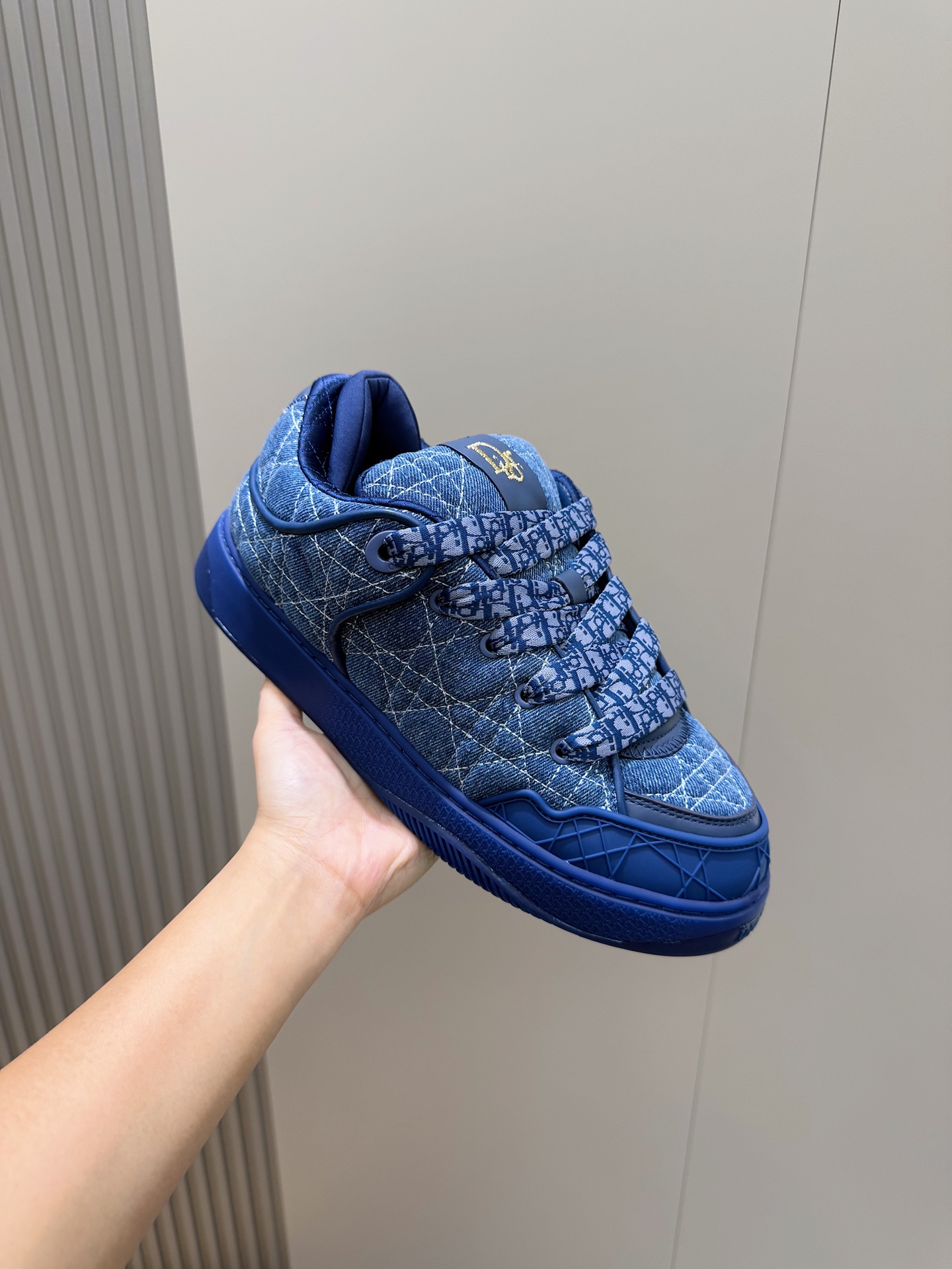 Male Sneakers Blue Breathable M-l-s