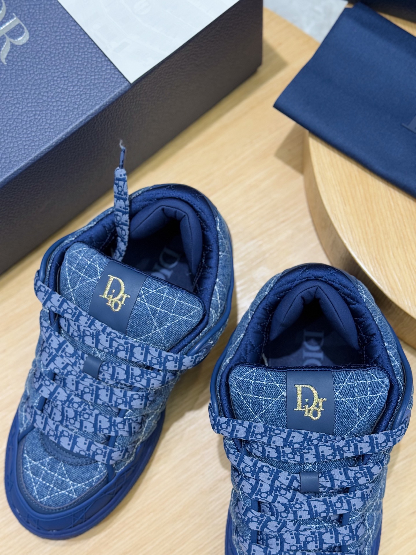 Male Sneakers Blue Breathable M-l-s