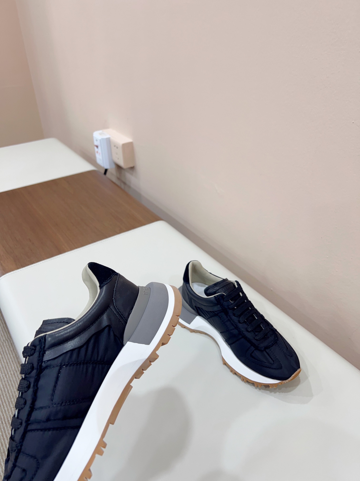 Male Sneakers Mesh Black Breathable