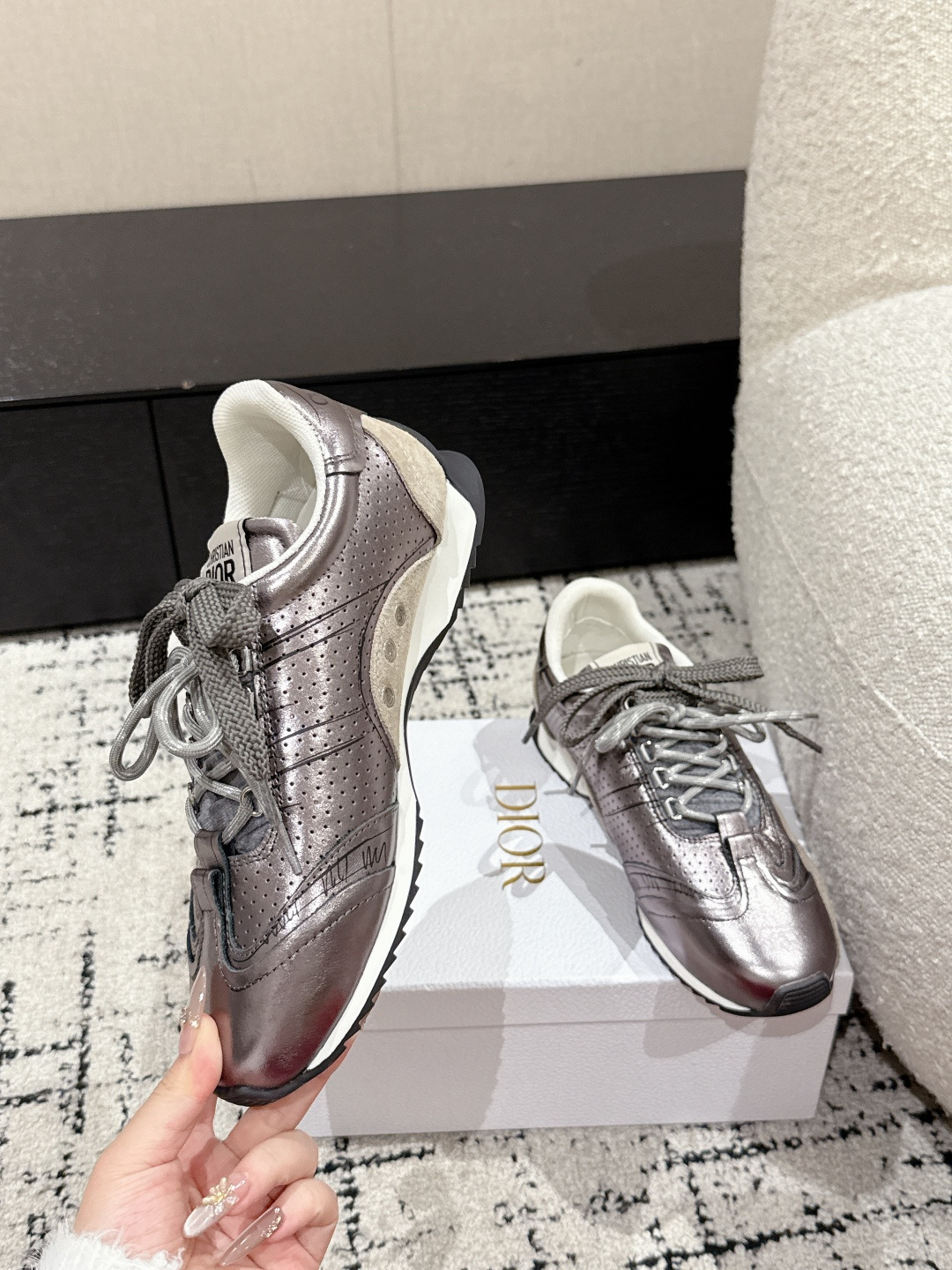 Dior Male Sneakers Breathable S