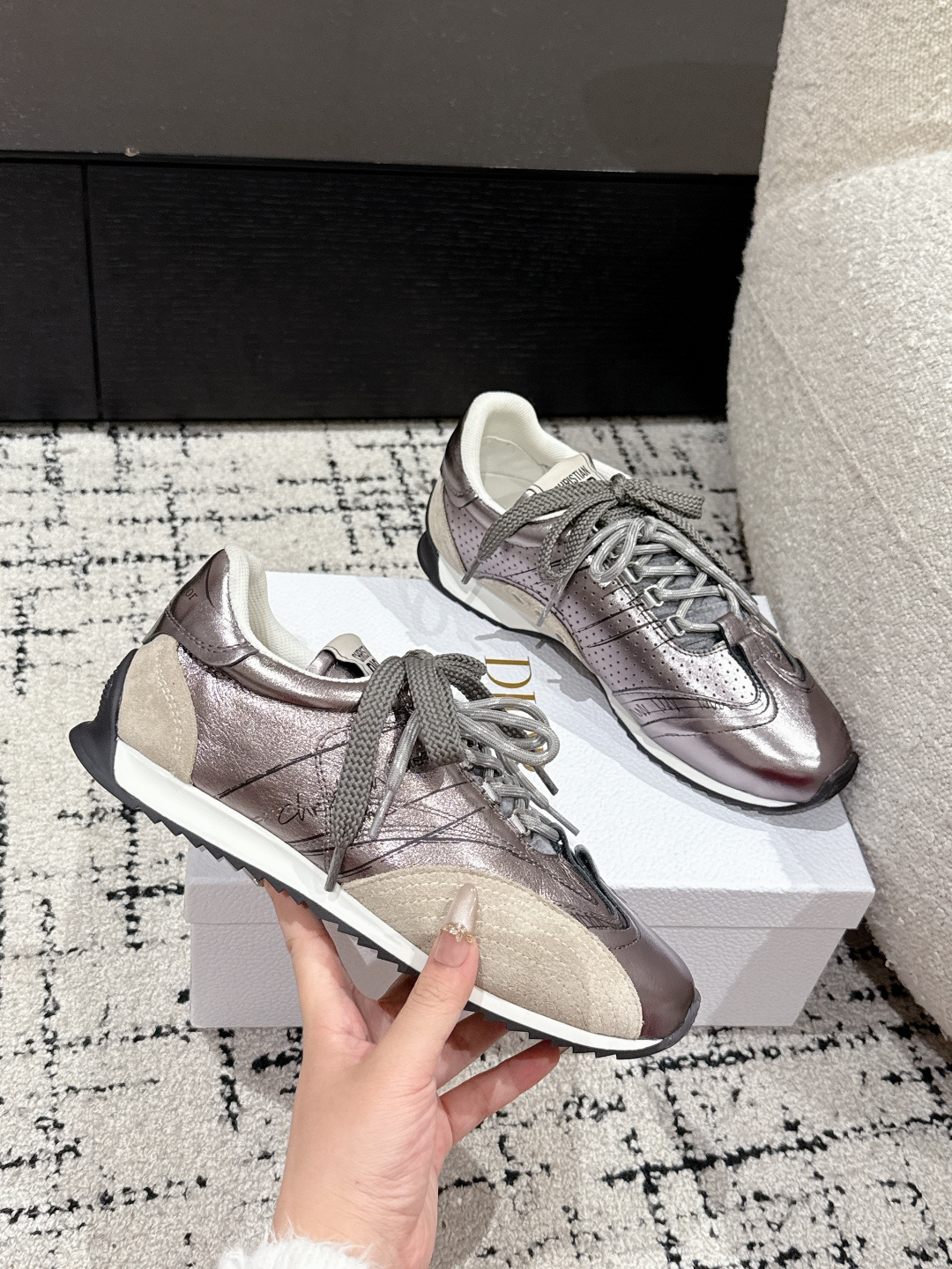 Dior Male Sneakers Breathable S