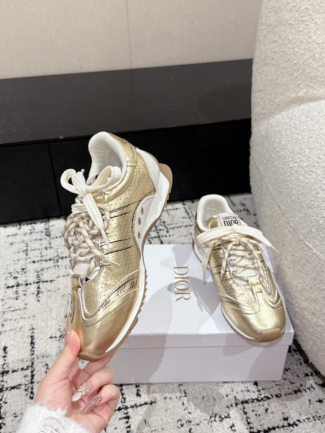 Dior Male Sneakers Breathable S