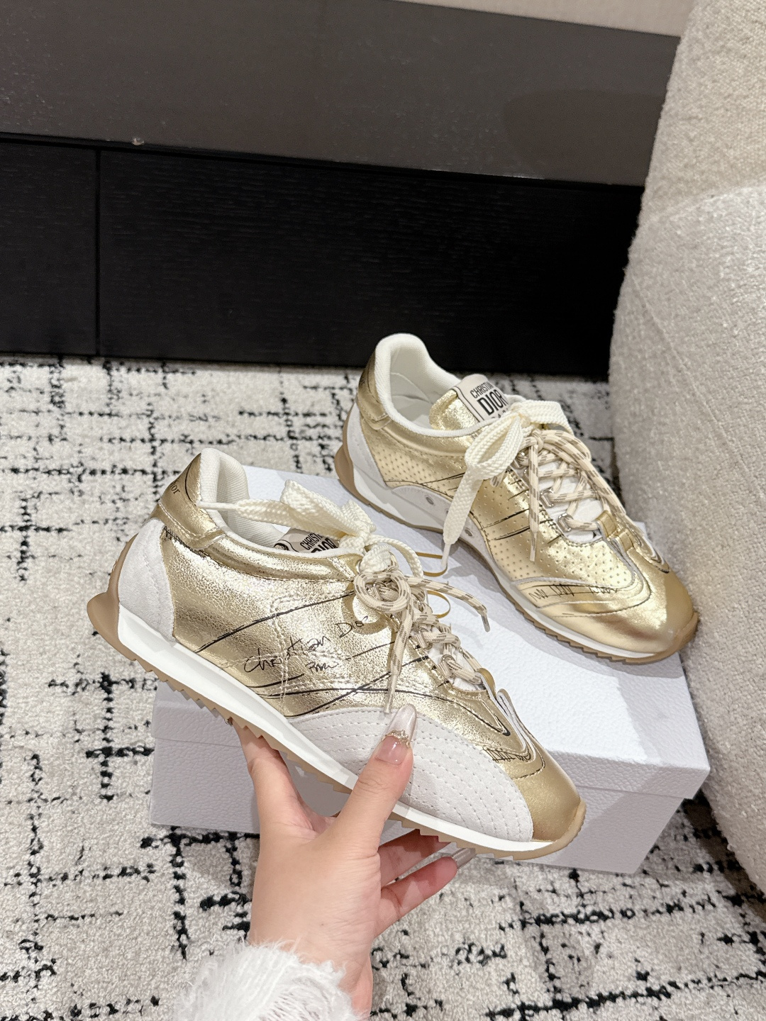 Dior Male Sneakers Breathable S