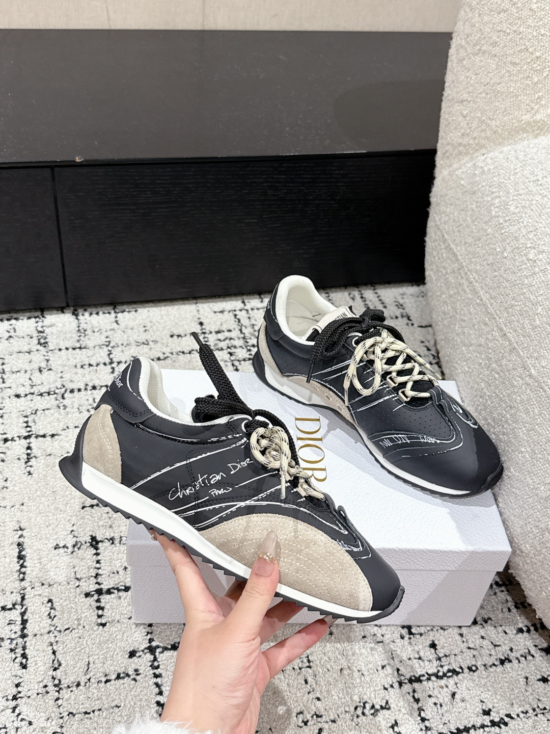 Dior Male Sneakers Breathable S