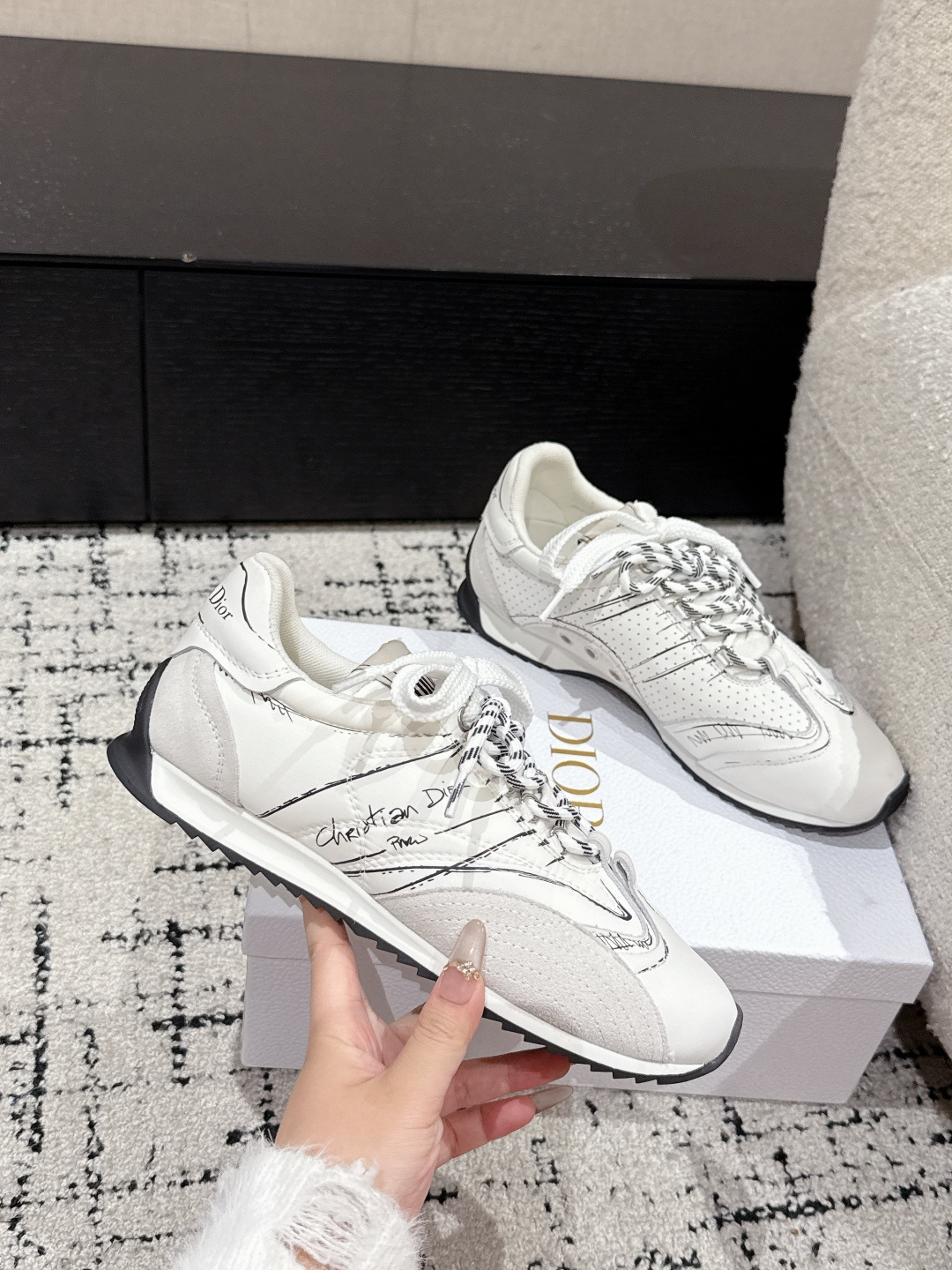 Dior Male Sneakers Breathable S