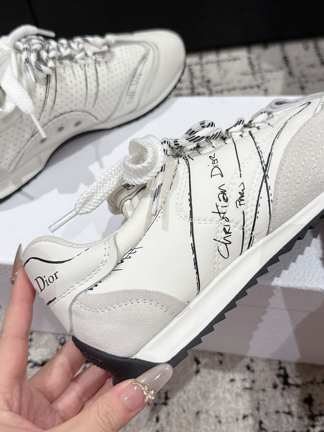 Dior Male Sneakers Breathable S