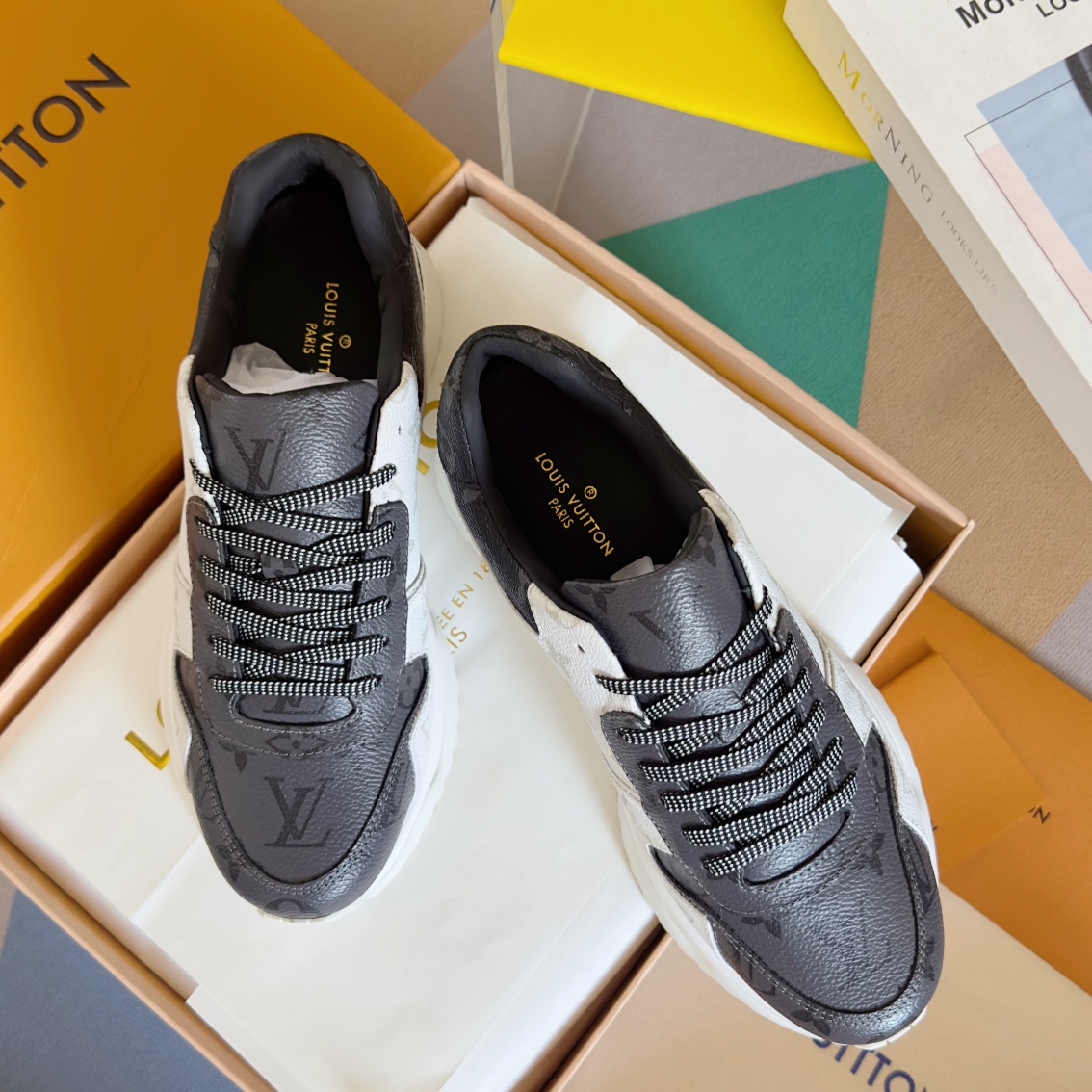 Louis Vuitton Male Running Shoes Breathable M-l-s