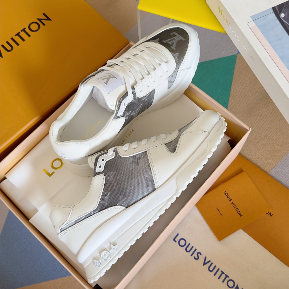 Louis Vuitton Male Running Shoes Breathable M-l-s