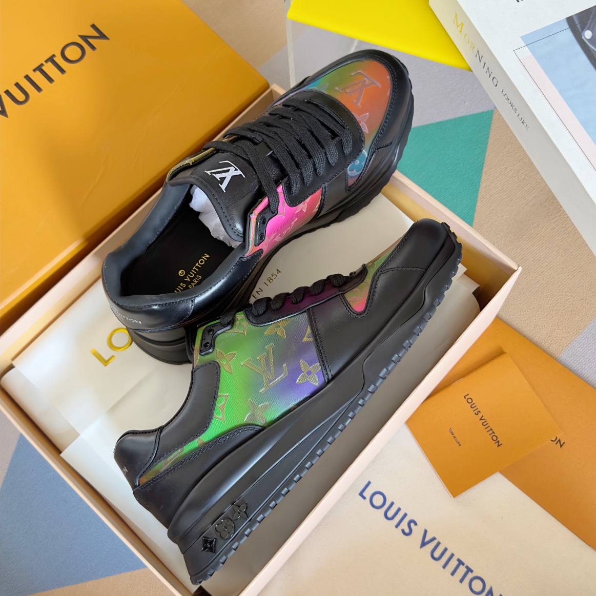 Louis Vuitton Male Running Shoes Breathable M-l-s