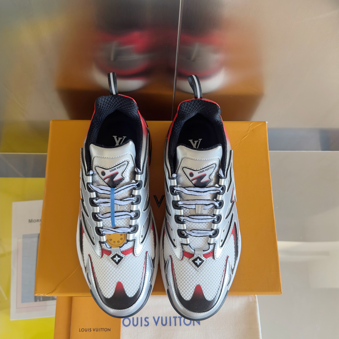 Louis Vuitton Male Running Shoes Breathable M-l-s