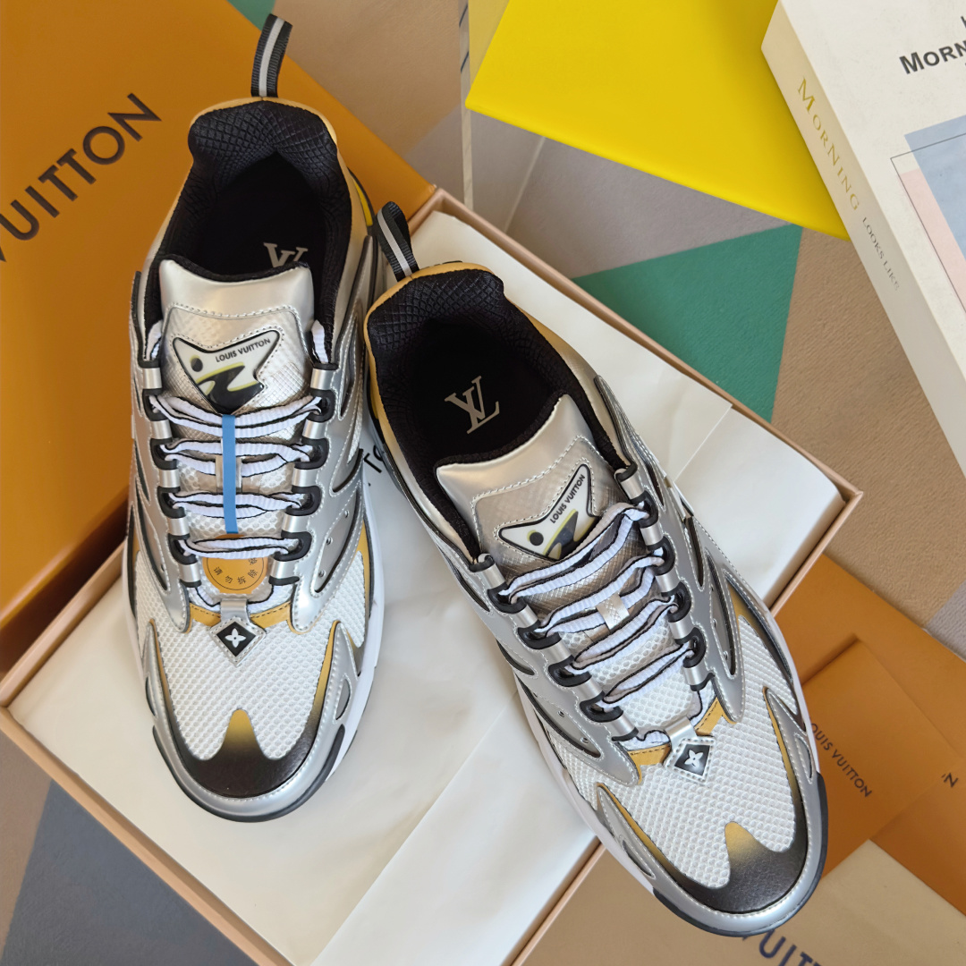 Louis Vuitton Male Running Shoes Breathable M-l-s