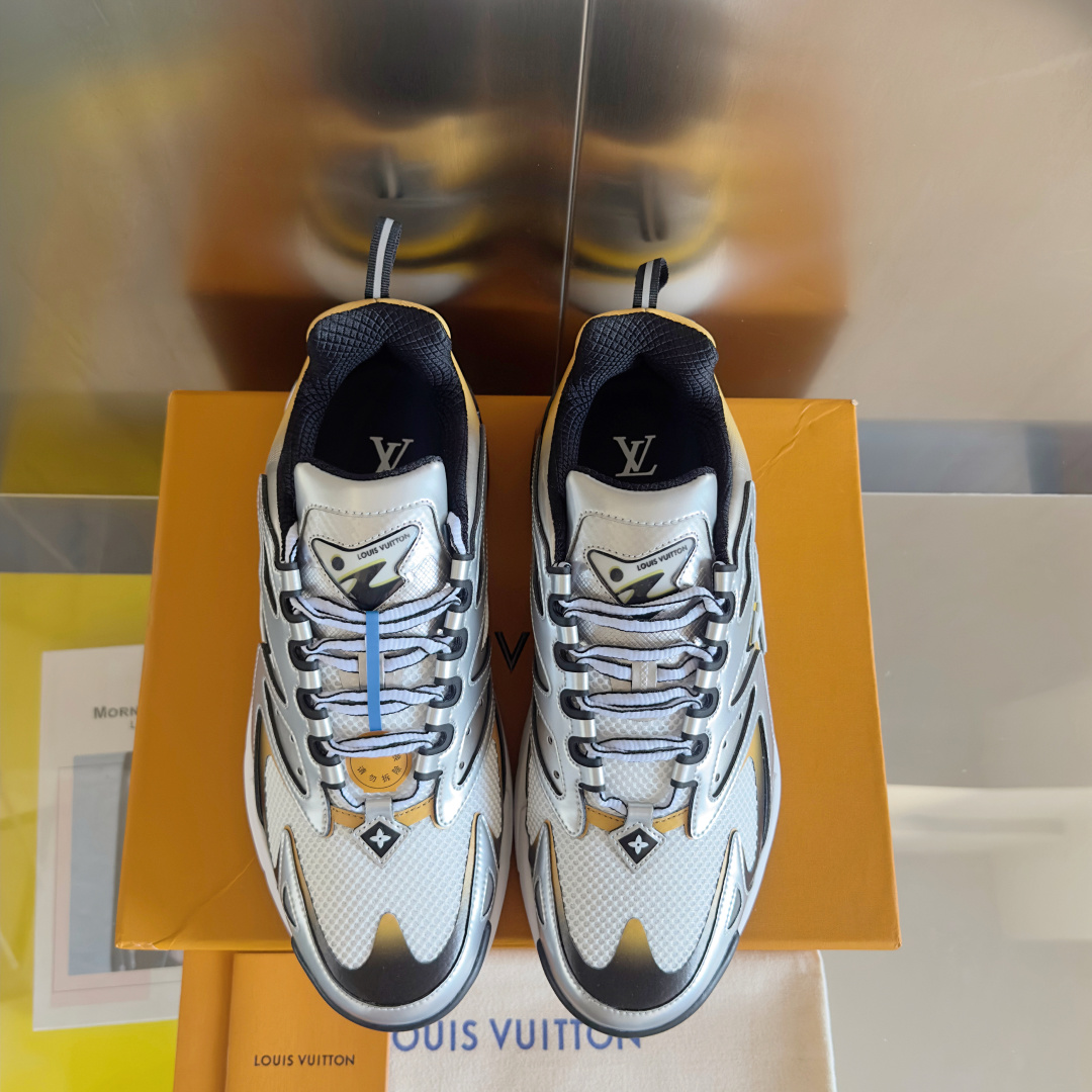 Louis Vuitton Male Running Shoes Breathable M-l-s