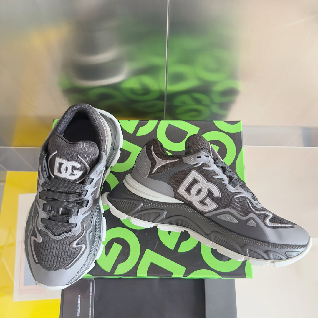 Dolce Gabbana Male Running Shoes Black Lightweight M-l-s