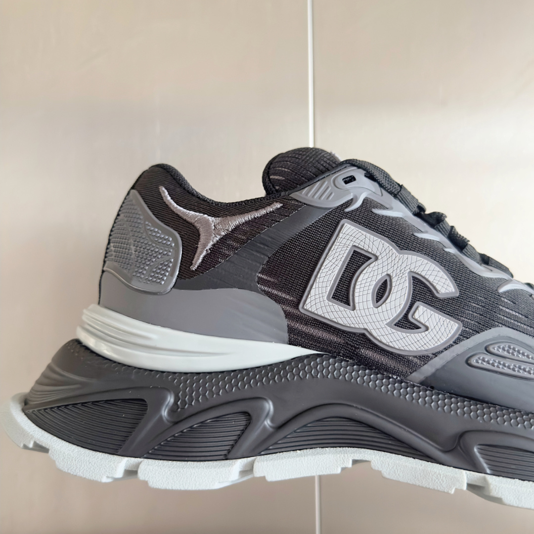 Dolce Gabbana Male Running Shoes Black Lightweight M-l-s