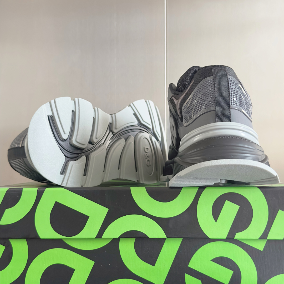 Dolce Gabbana Male Running Shoes Black Lightweight M-l-s