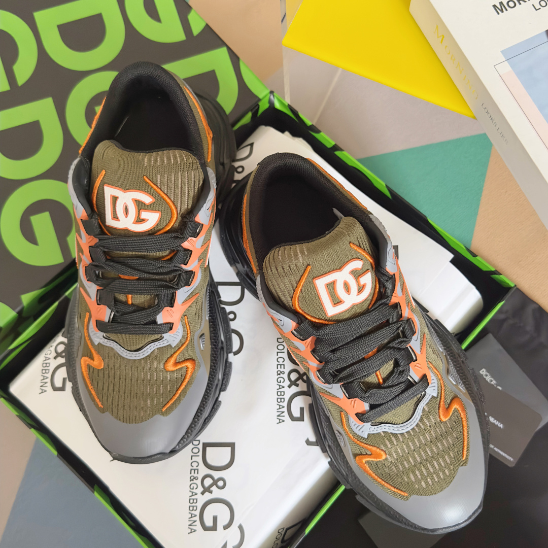 Dolce Gabbana Male Running Shoes Black Lightweight M-l-s