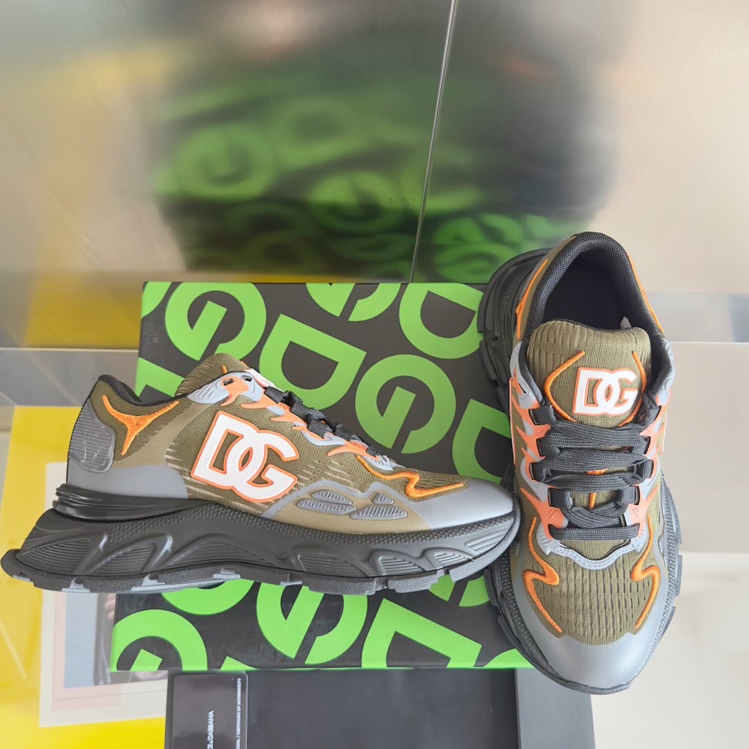 Dolce Gabbana Male Running Shoes Black Lightweight M-l-s